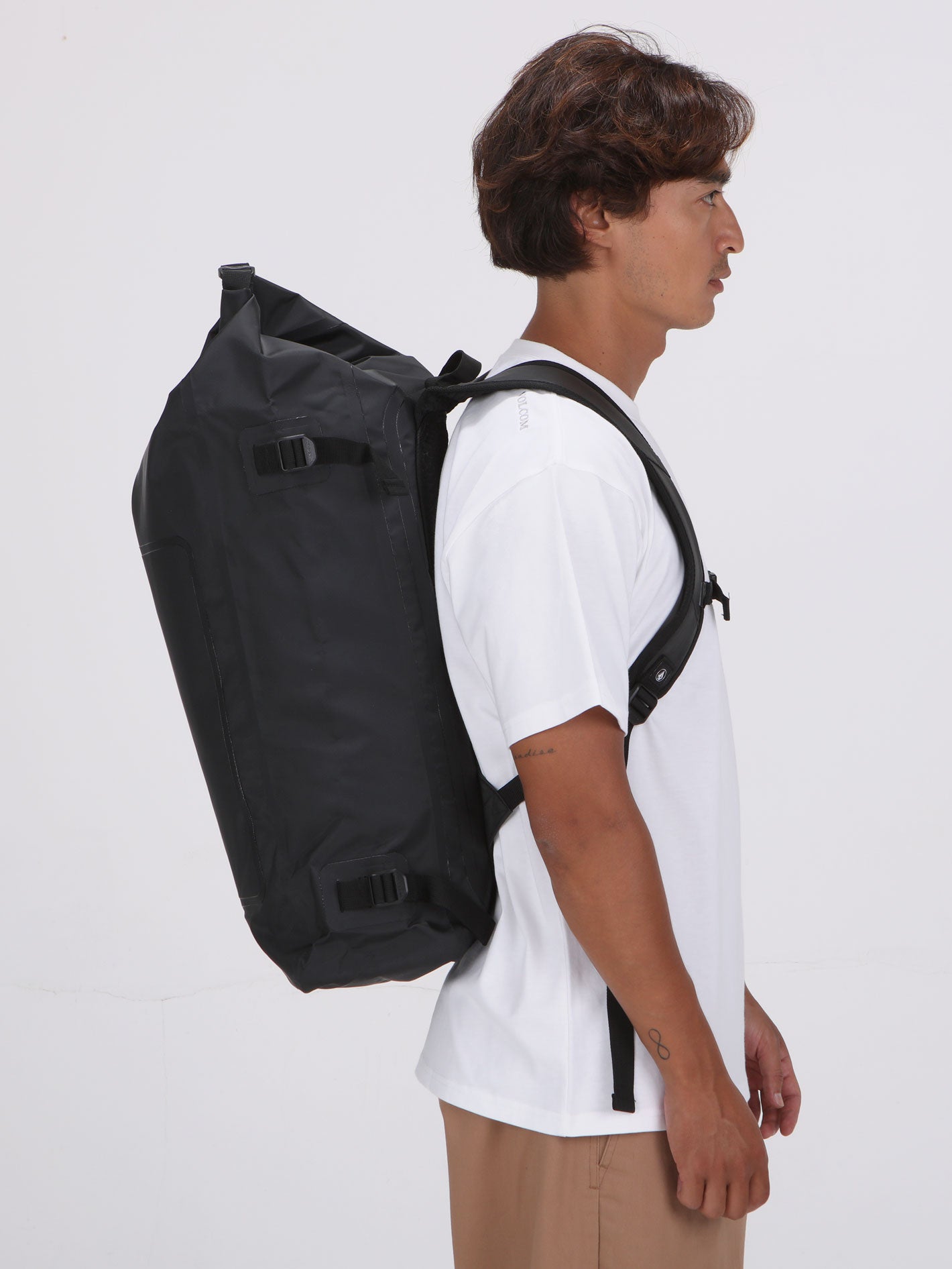Volcom Drystone Wet/dry Roll Top Backpack - Black