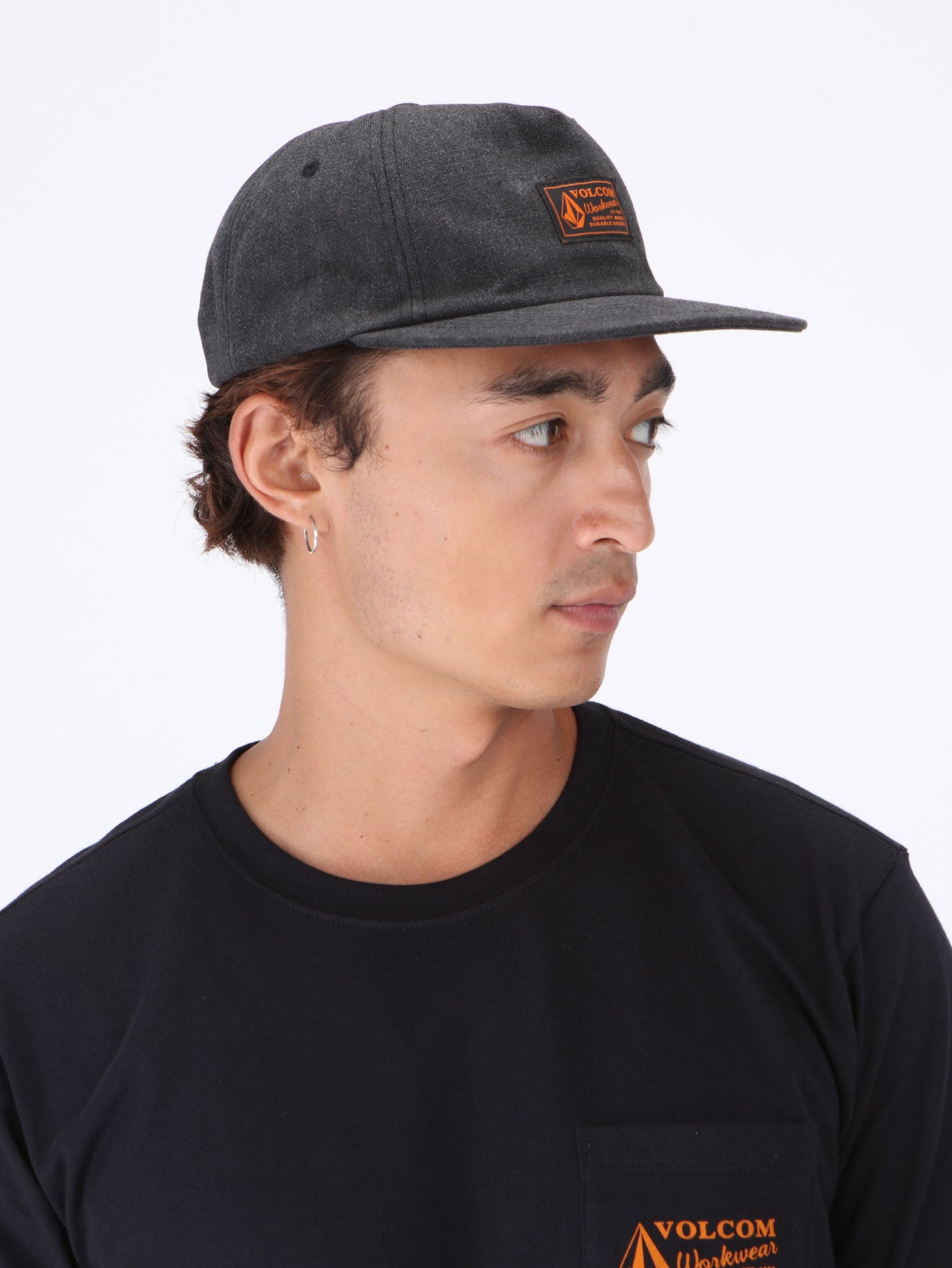 Volcom Diamond Plate Workwear Cap - Antique Black