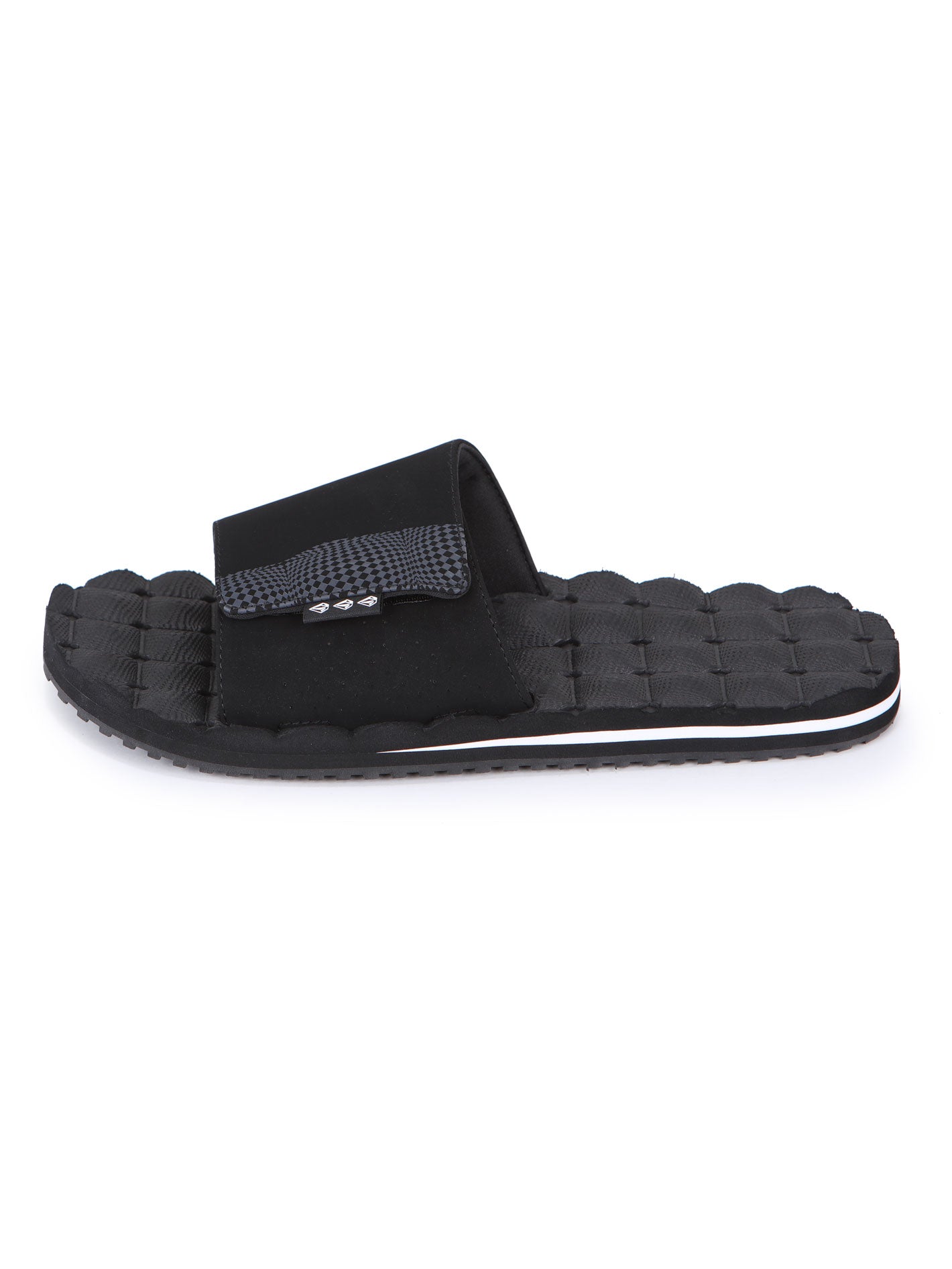 Volcom Recliner Slide Sandals - Black White