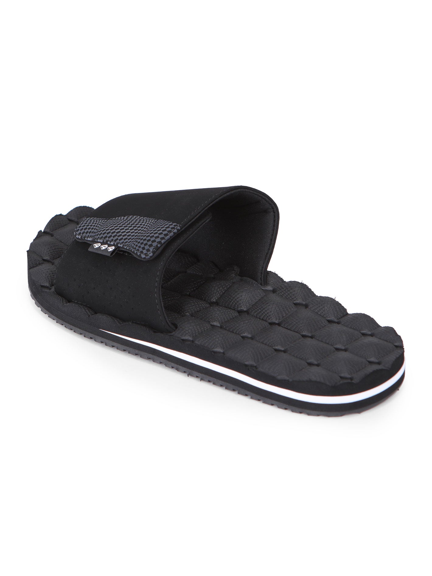 Volcom Recliner Slide Sandals - Black White