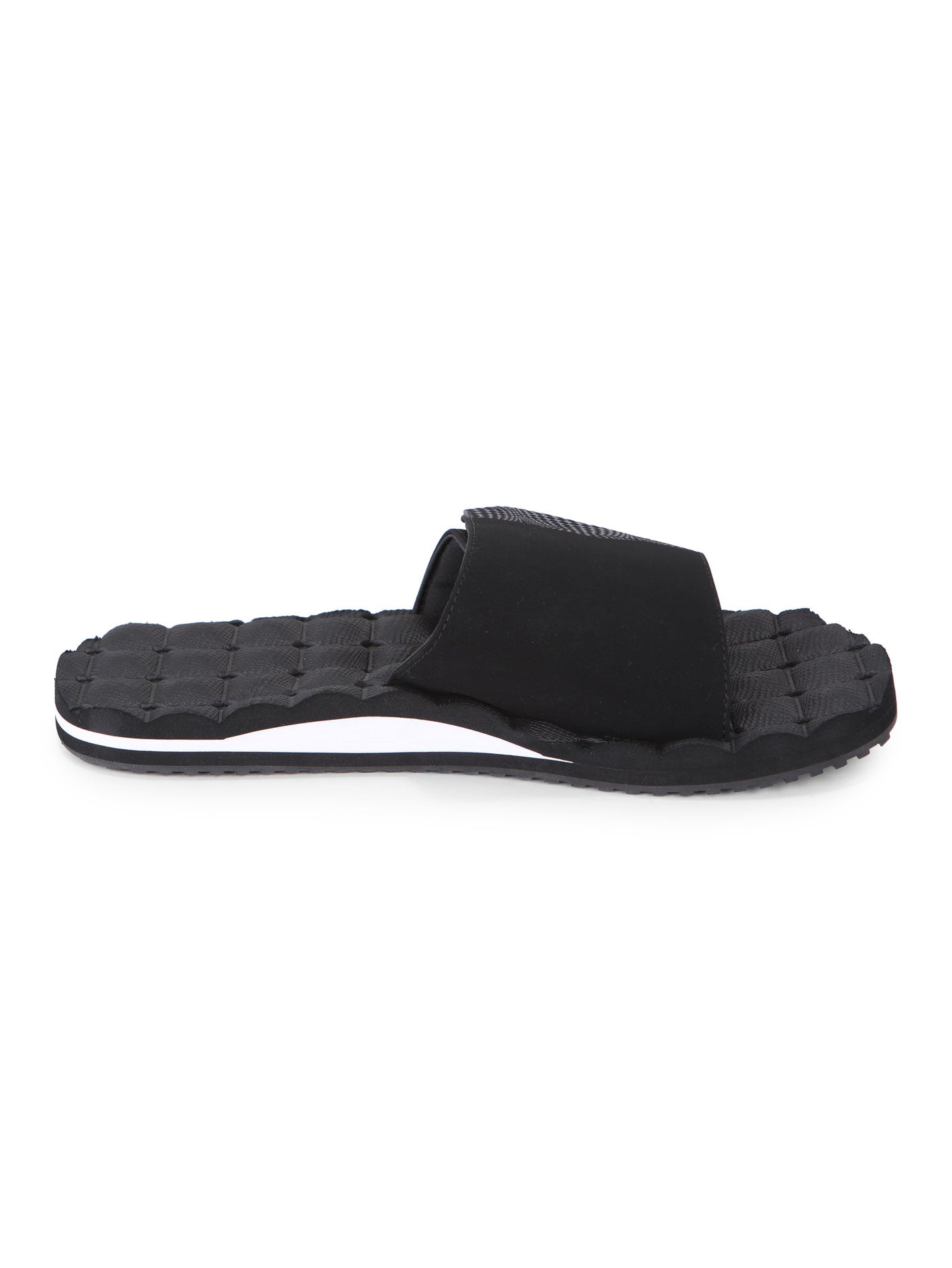 Volcom Recliner Slide Sandals - Black White