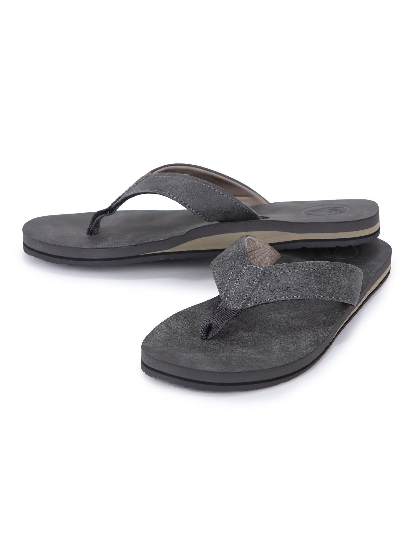 Volcom Victor Lx Sandals - Grey Vintage