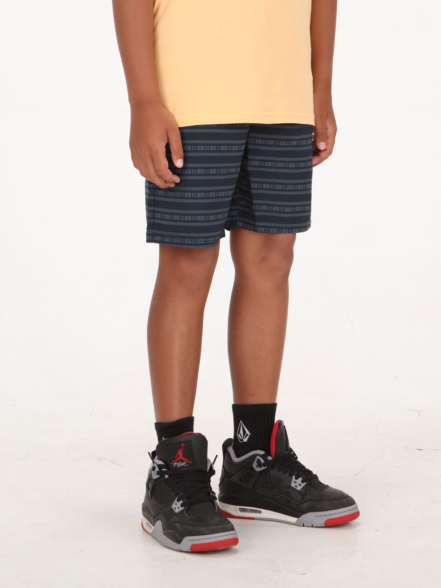 Volcom Big Boys Ew Printed 16 Short - Navy