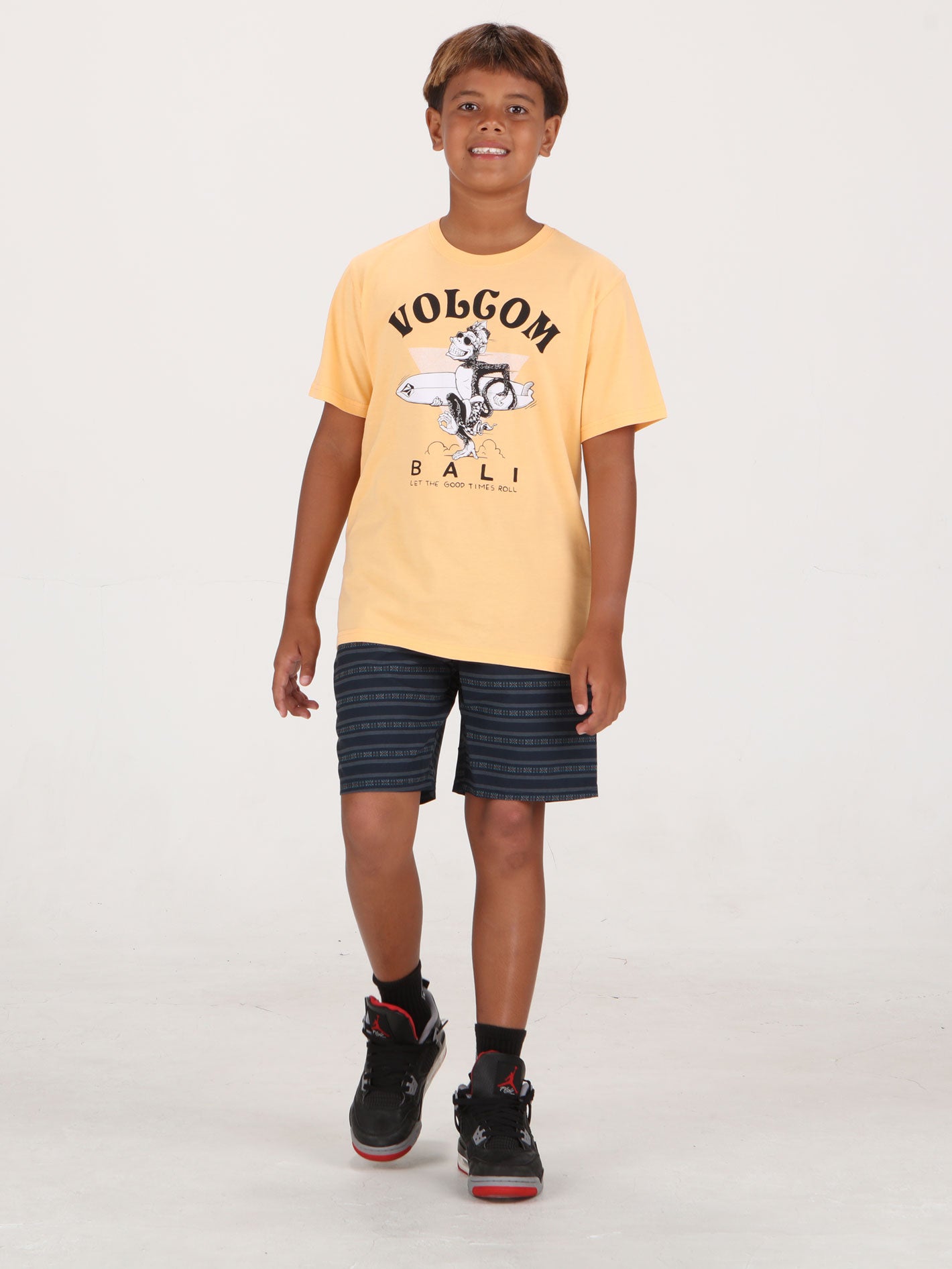 Volcom Big Boys Ew Printed 16 Short - Navy