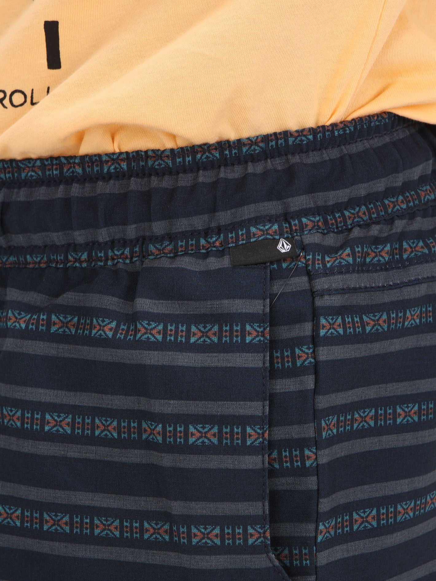 Volcom Big Boys Ew Printed 16 Short - Navy