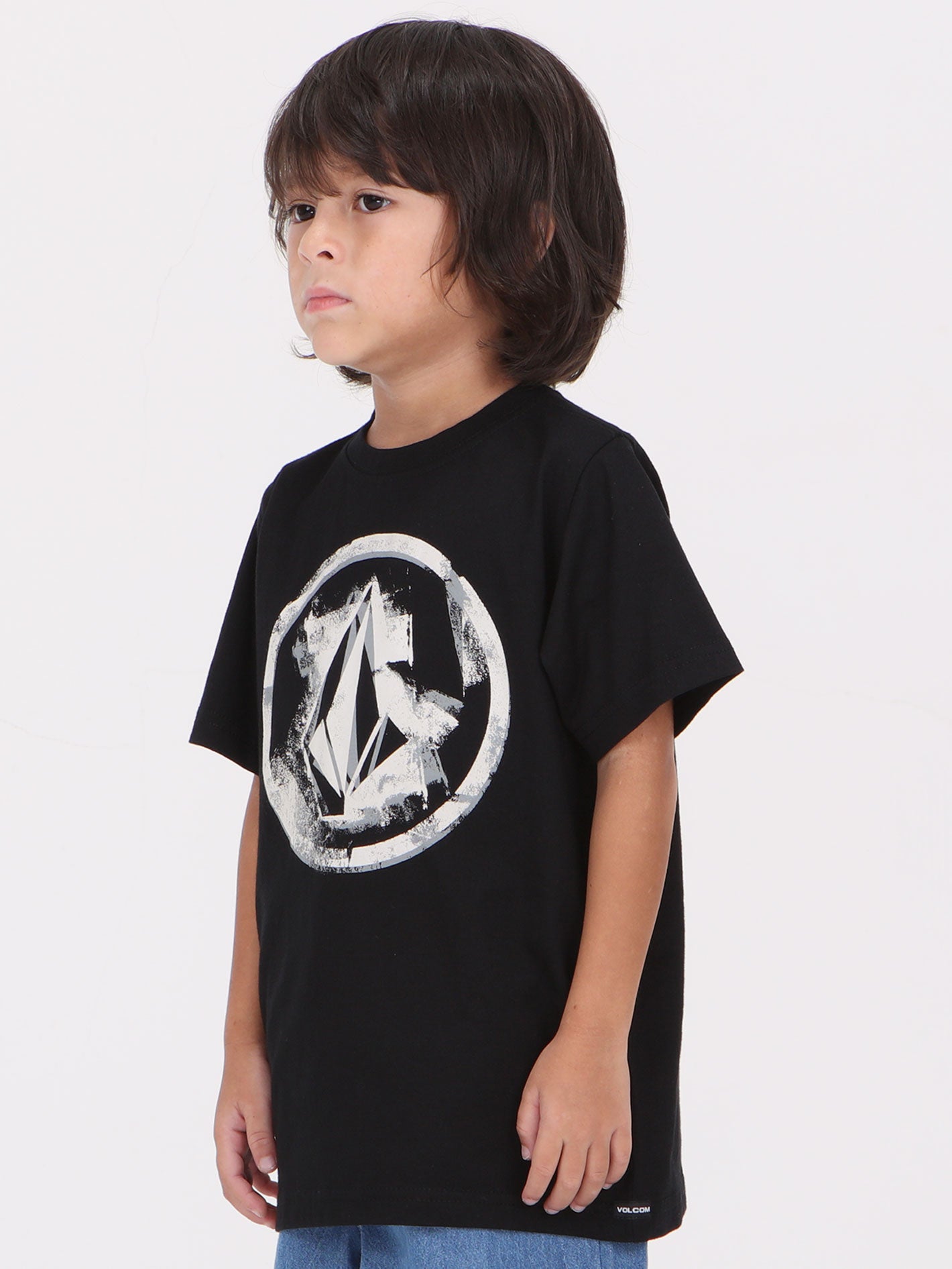 Volcom Little Boys Circlemess Tee - Black