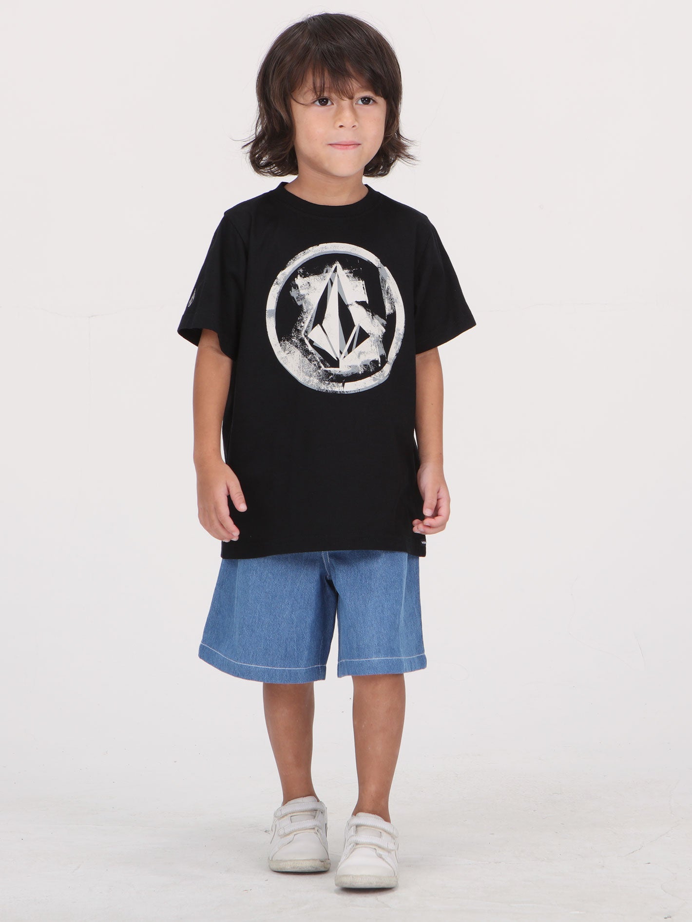 Volcom Little Boys Circlemess Tee - Black