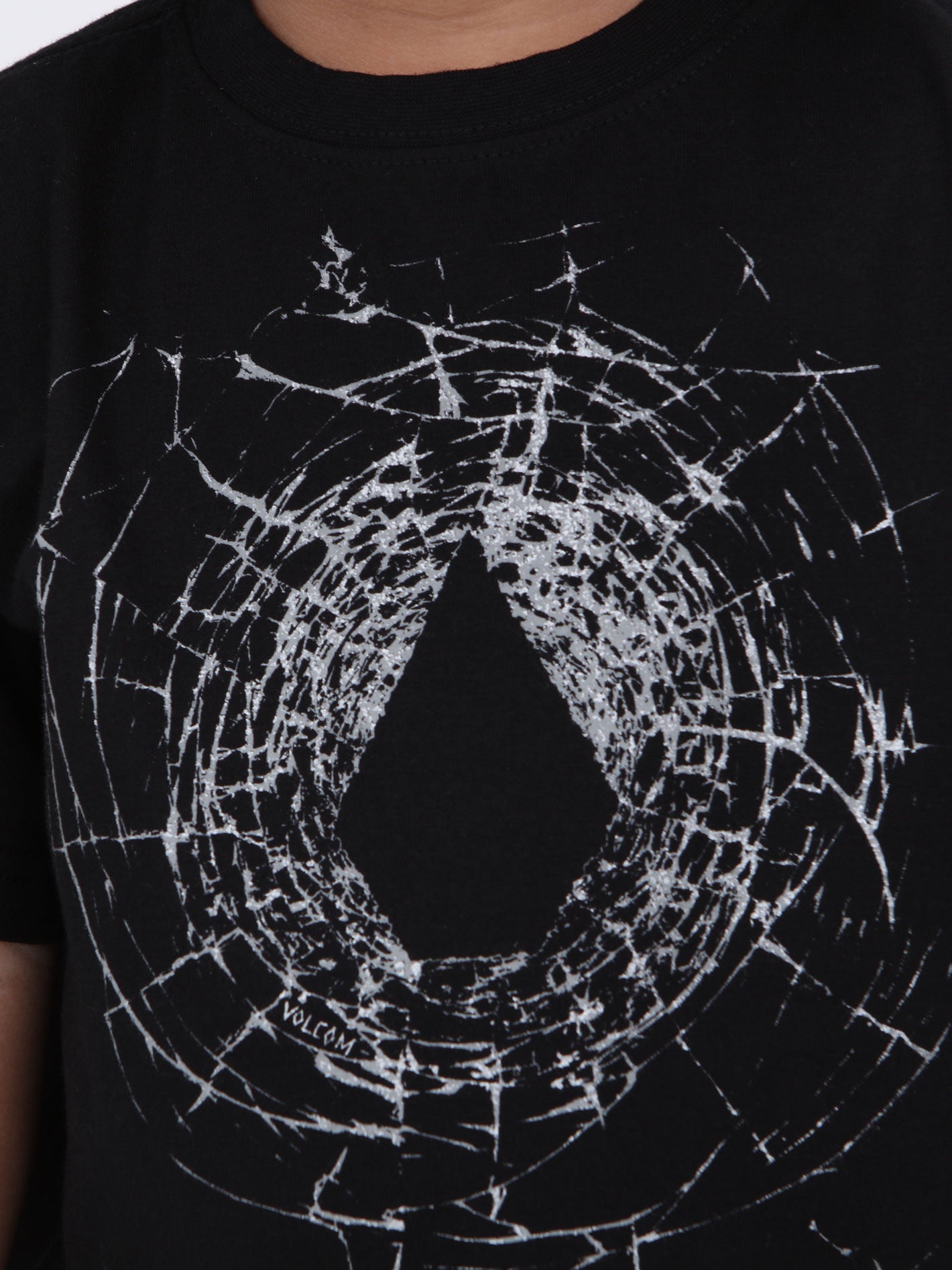 Volcom Little Boys Cracked Stone Tee - Black