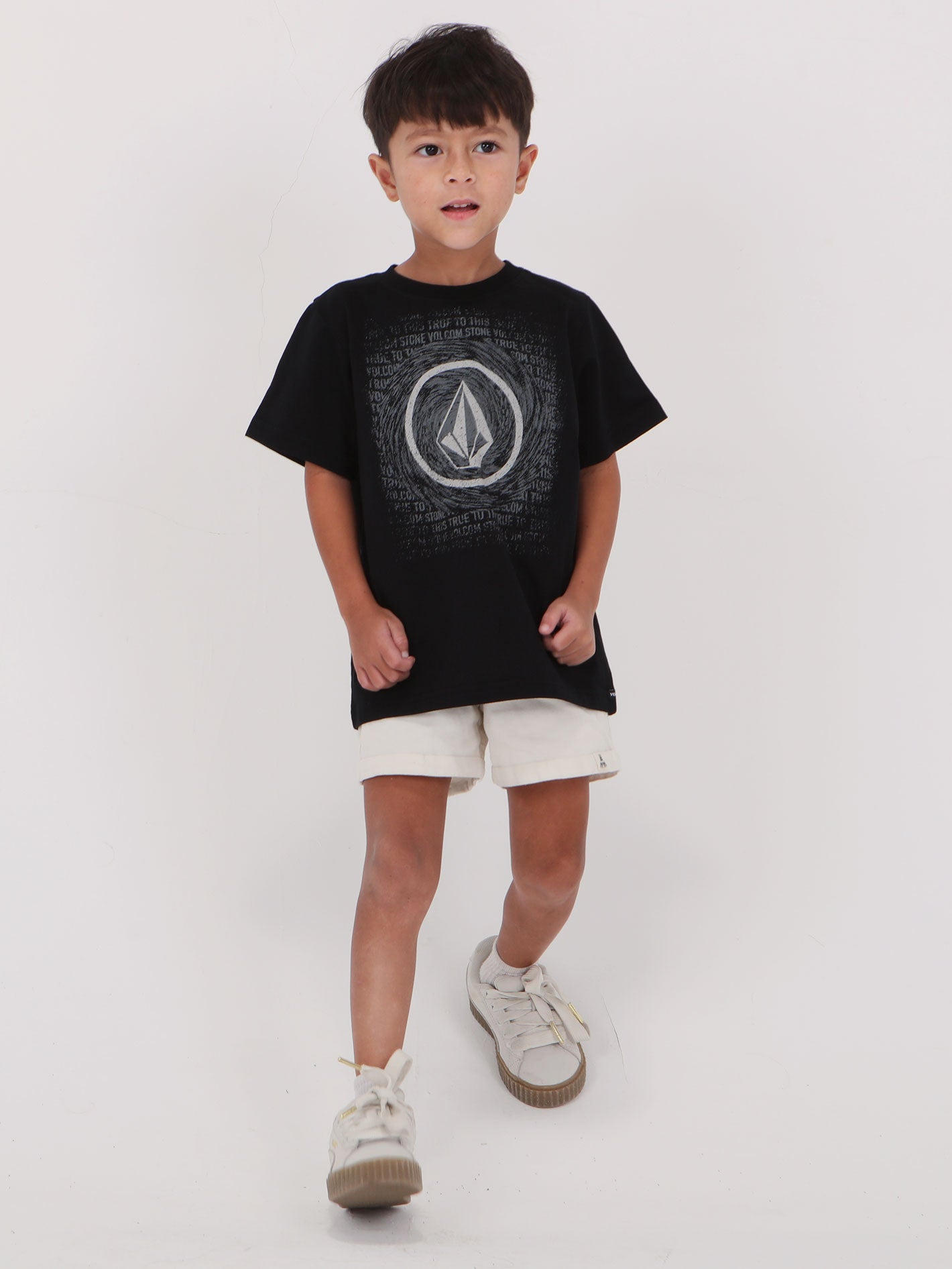 Volcom Little Boys Full Circle  Tee - Black