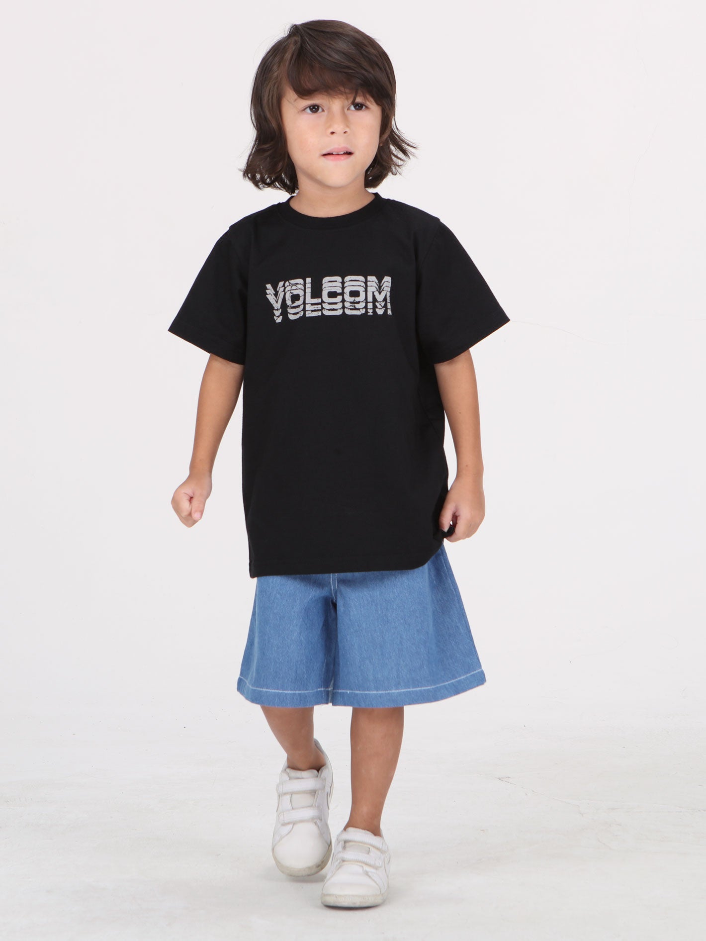 Volcom Little Boys Cement Tee - Black