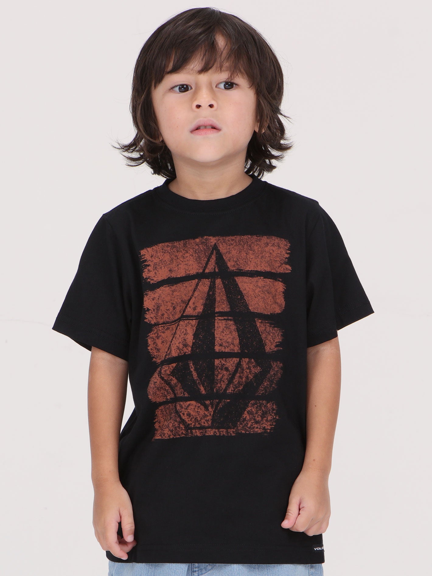 Volcom Little Boys Brush Stroke Tee - Black