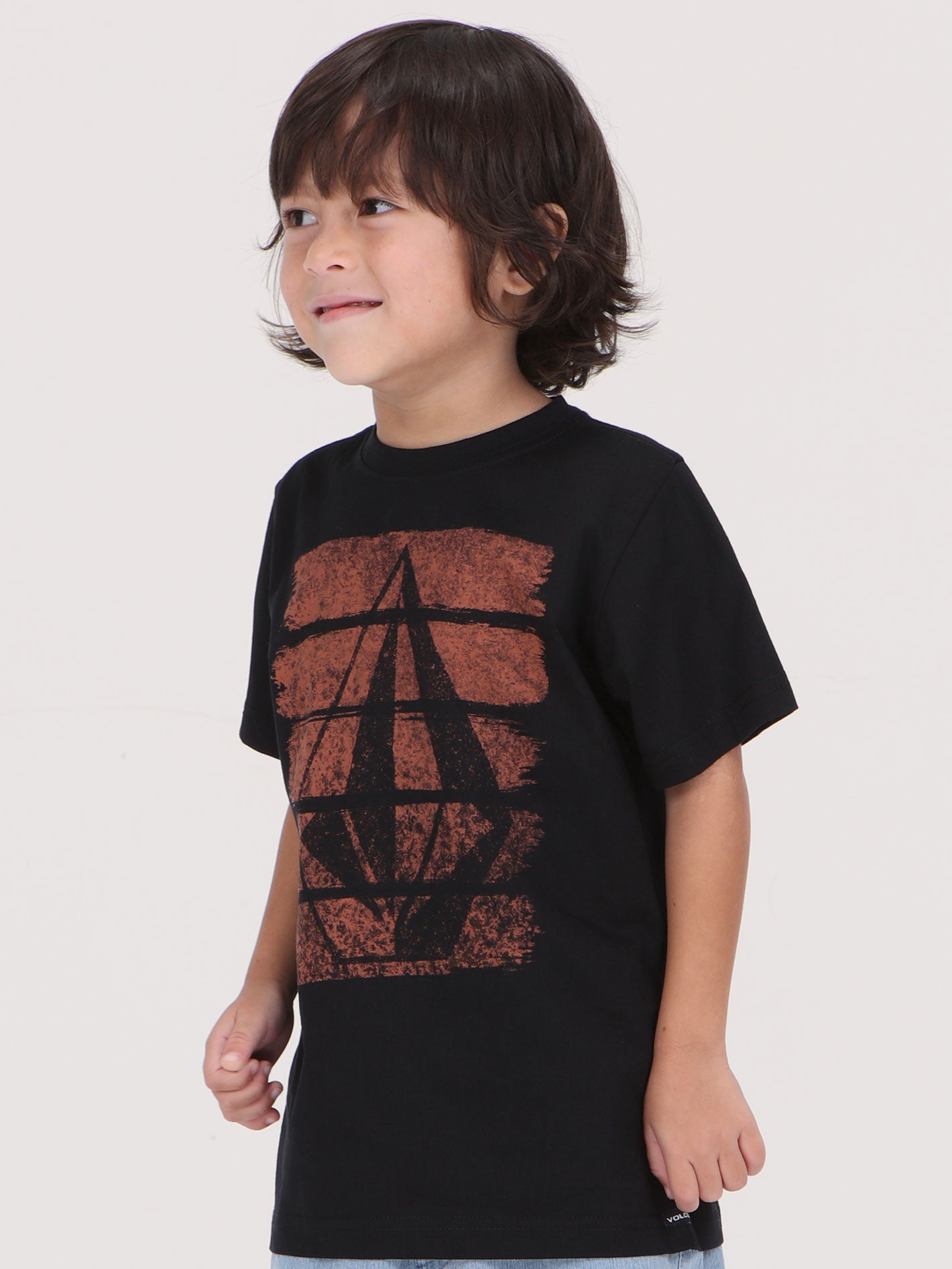 Volcom Little Boys Brush Stroke Tee - Black