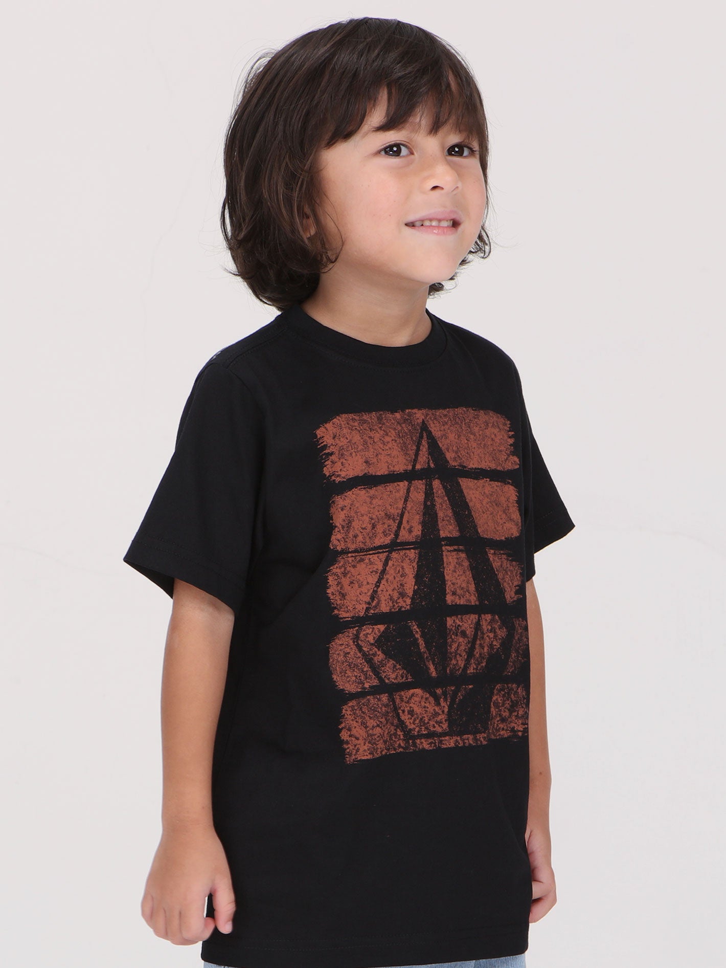 Volcom Little Boys Brush Stroke Tee - Black