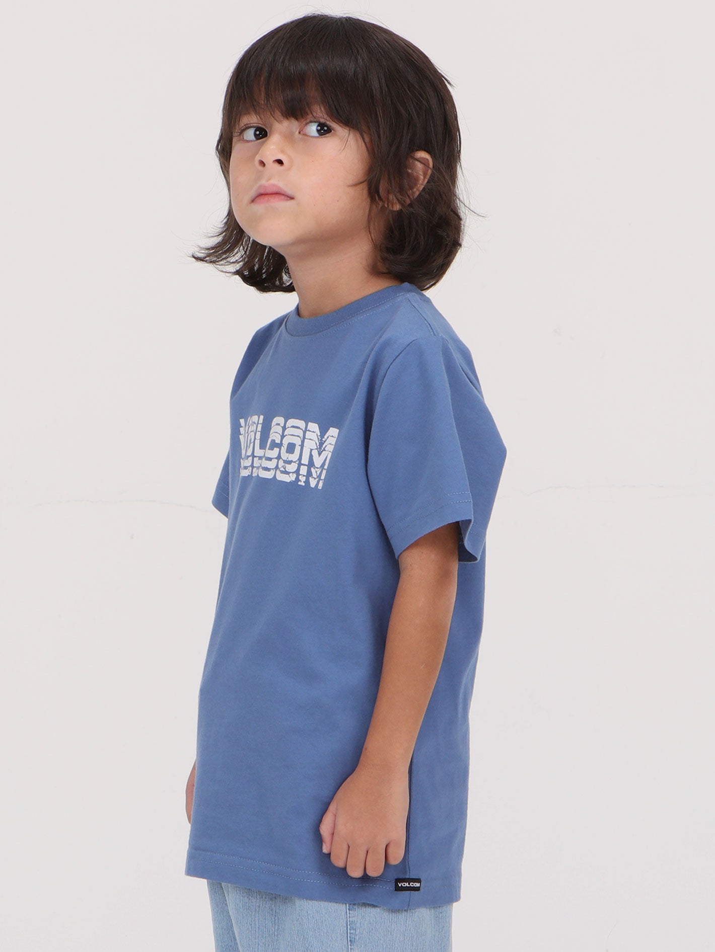 Volcom Little Boys Cement Tee - Blueberry