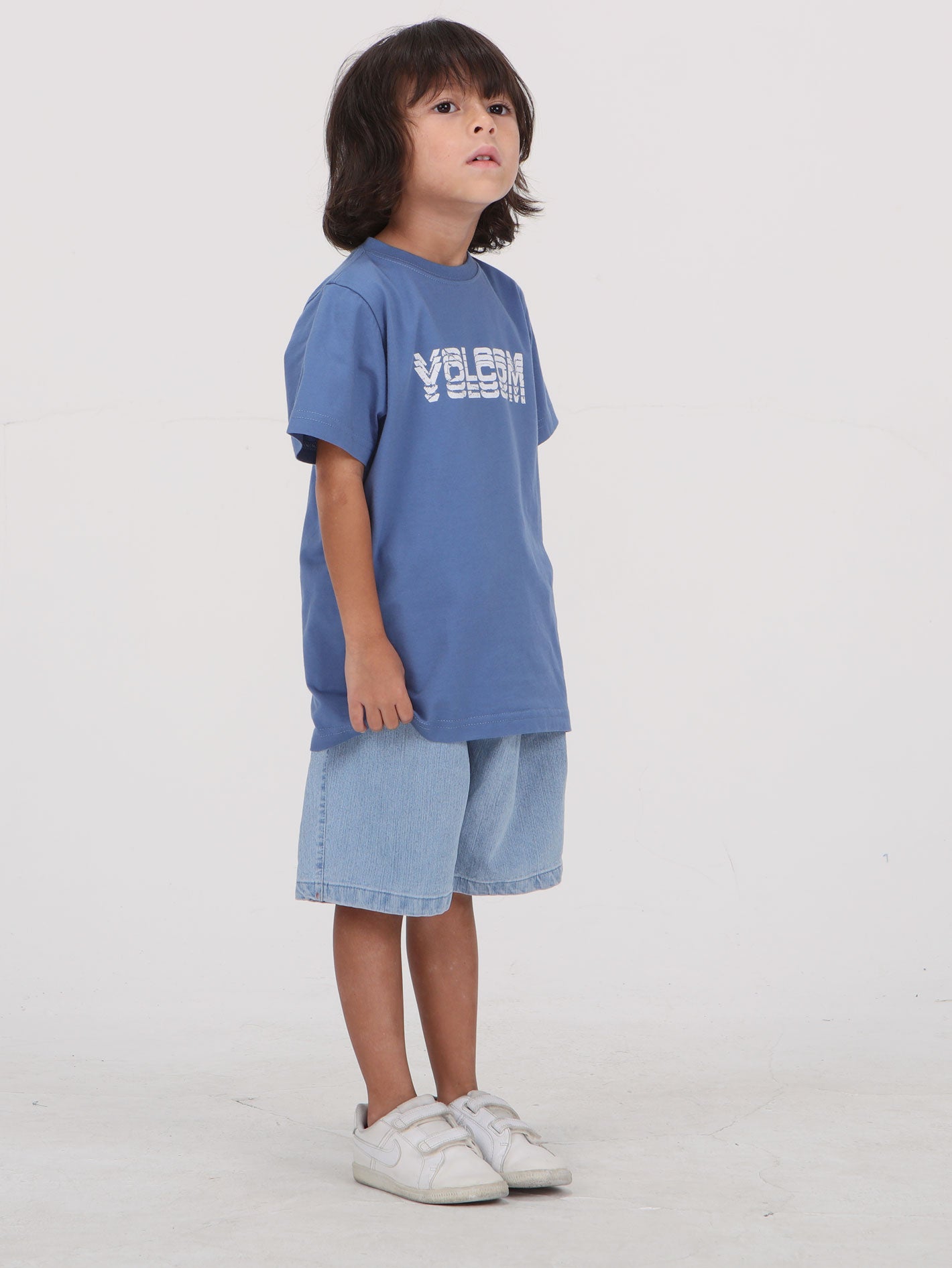 Volcom Little Boys Cement Tee - Blueberry