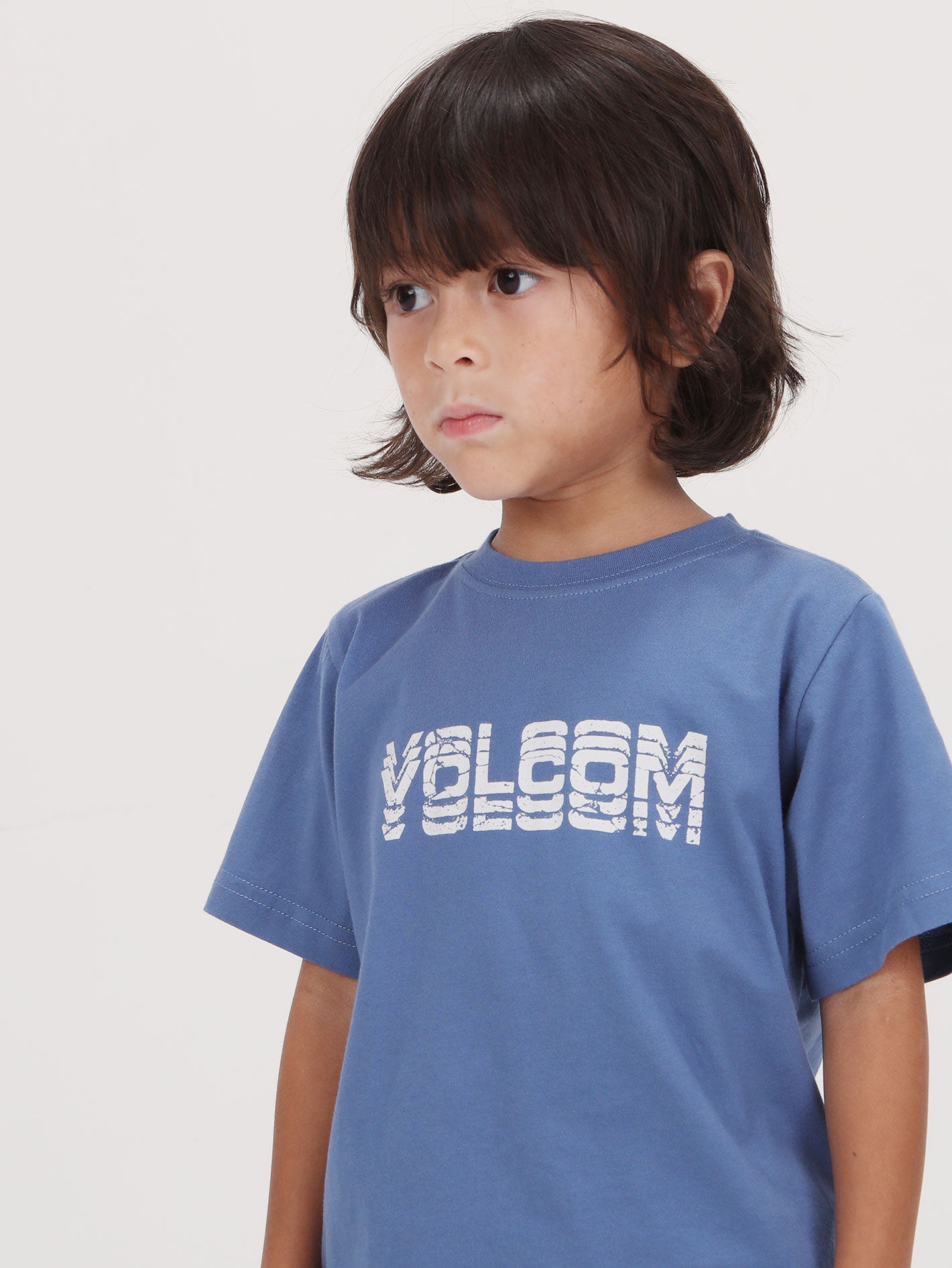 Volcom Little Boys Cement Tee - Blueberry