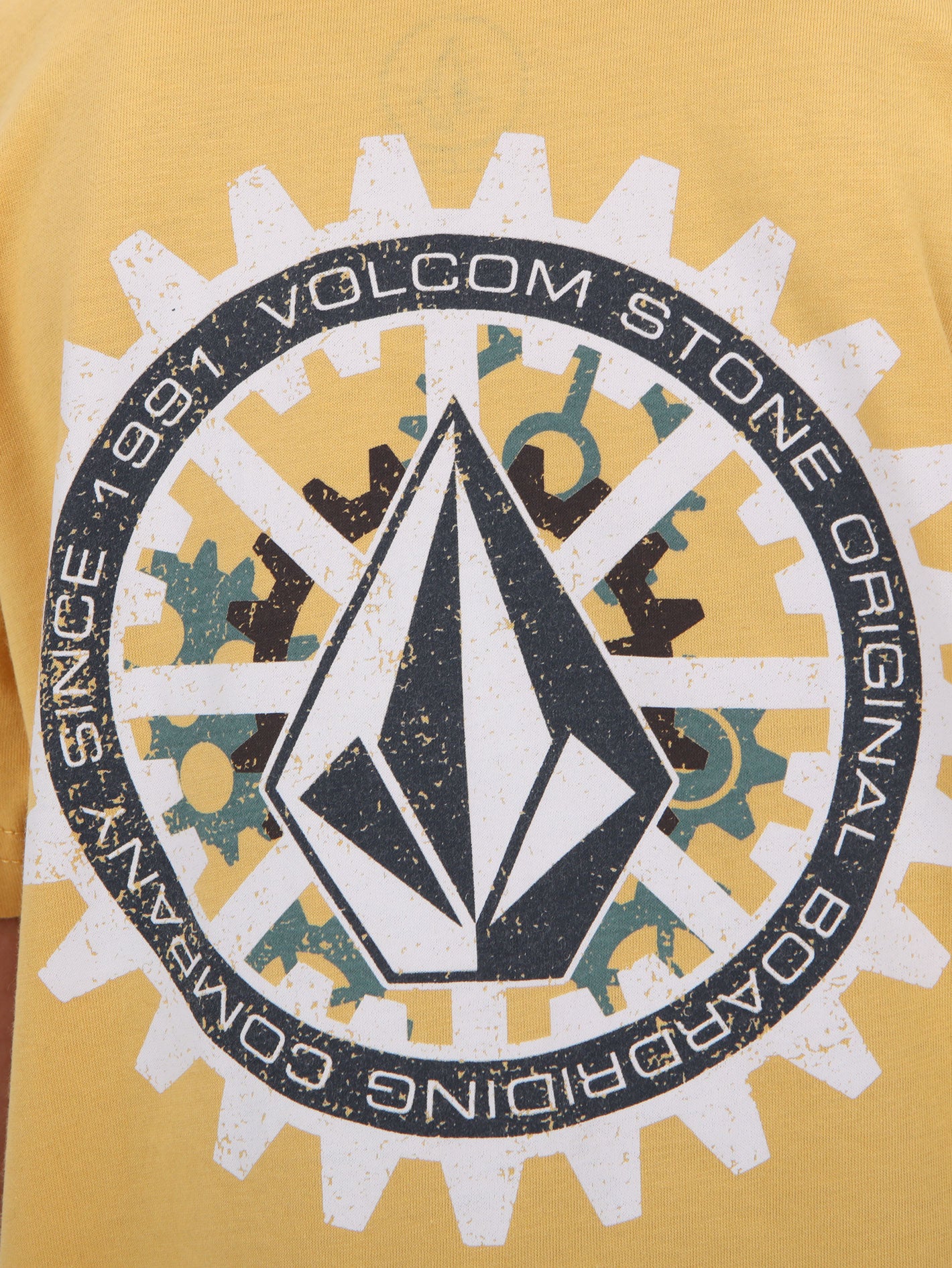 Volcom Little Boys Gear Up Tee - Dust Gold