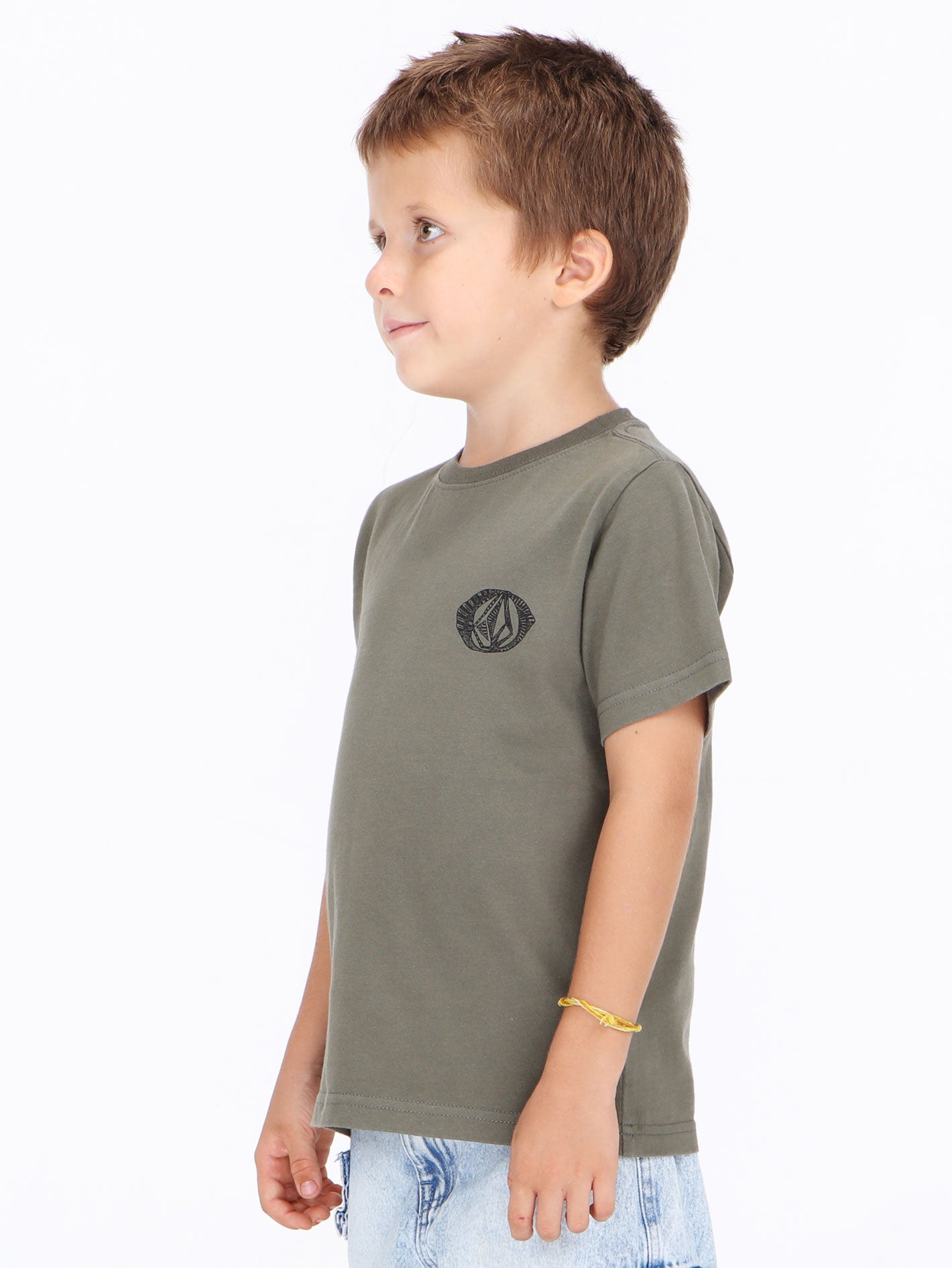 Volcom Little Boys Scramble Stone Tee - Dusty Olive