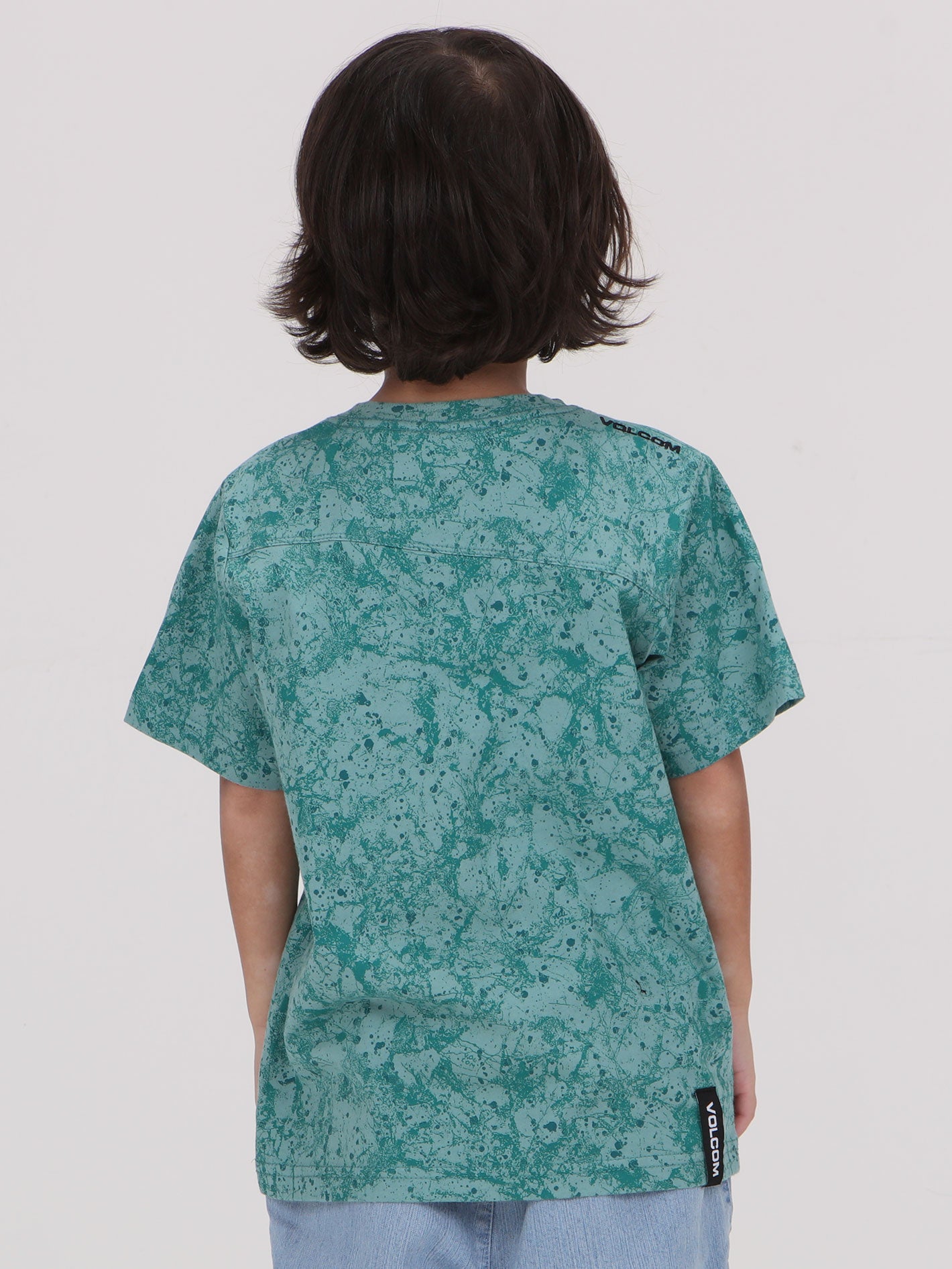 Volcom Little Boys Spritzen Tee - Petrol