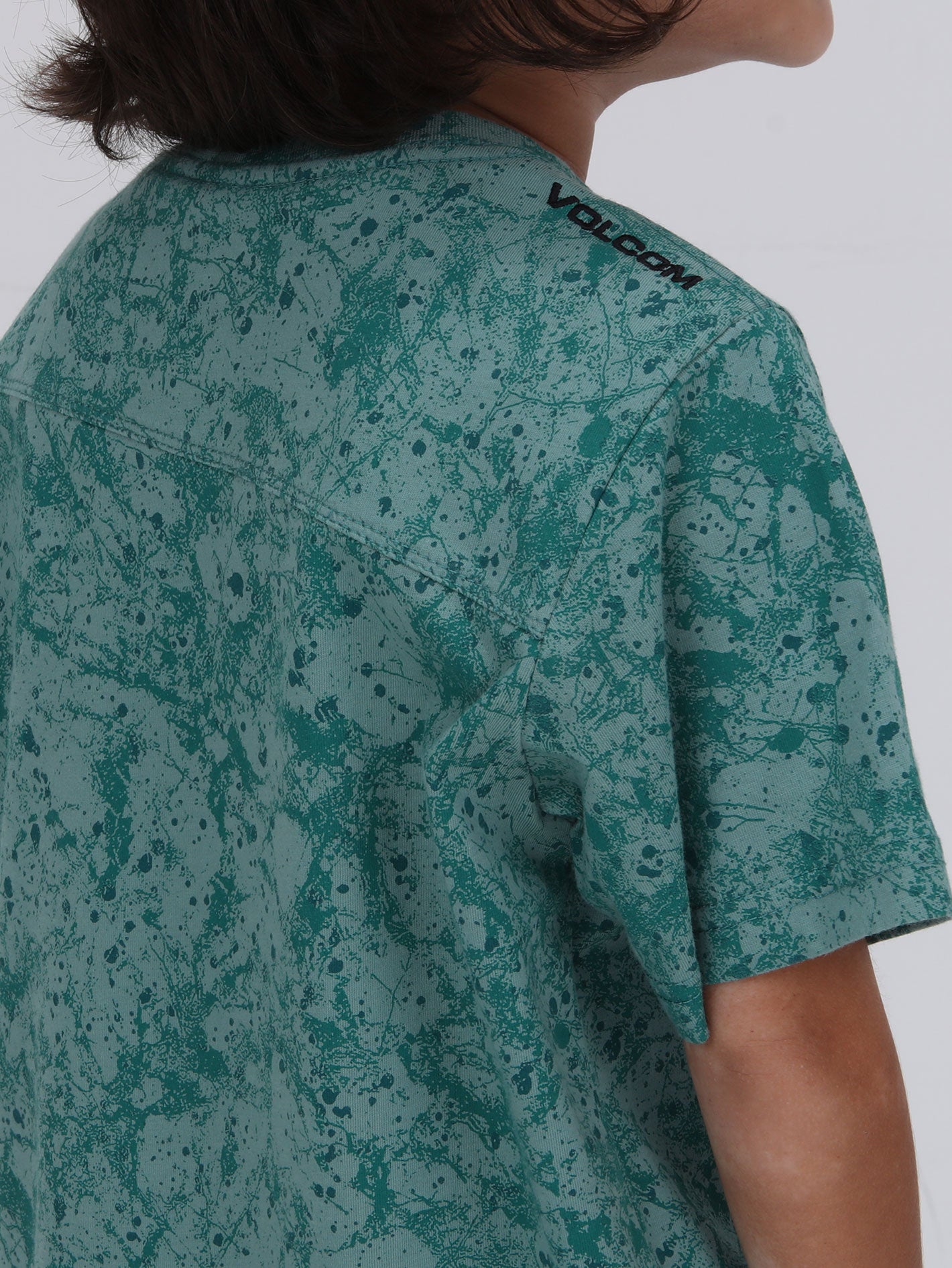 Volcom Little Boys Spritzen Tee - Petrol