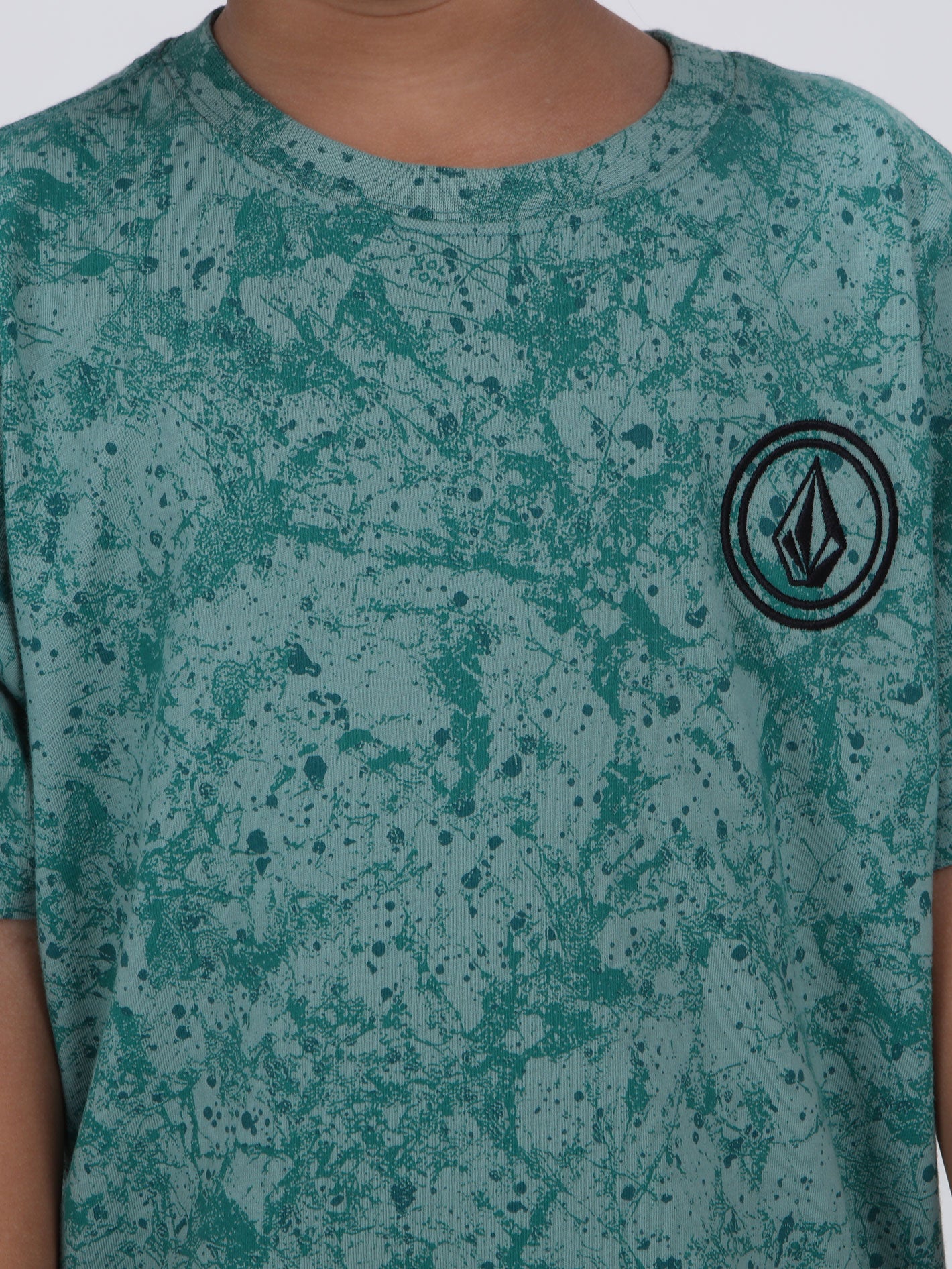Volcom Little Boys Spritzen Tee - Petrol