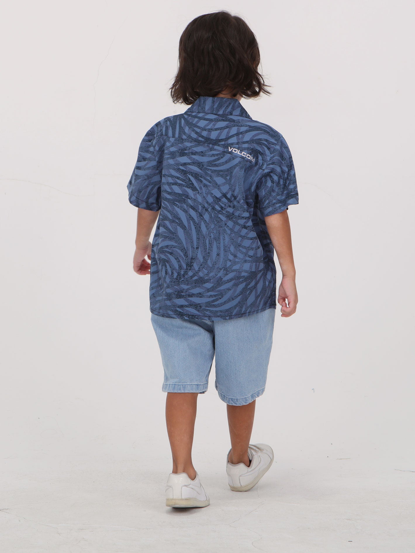 Volcom Little Boys Equal Short Sleeve  Shirt - Blueberry