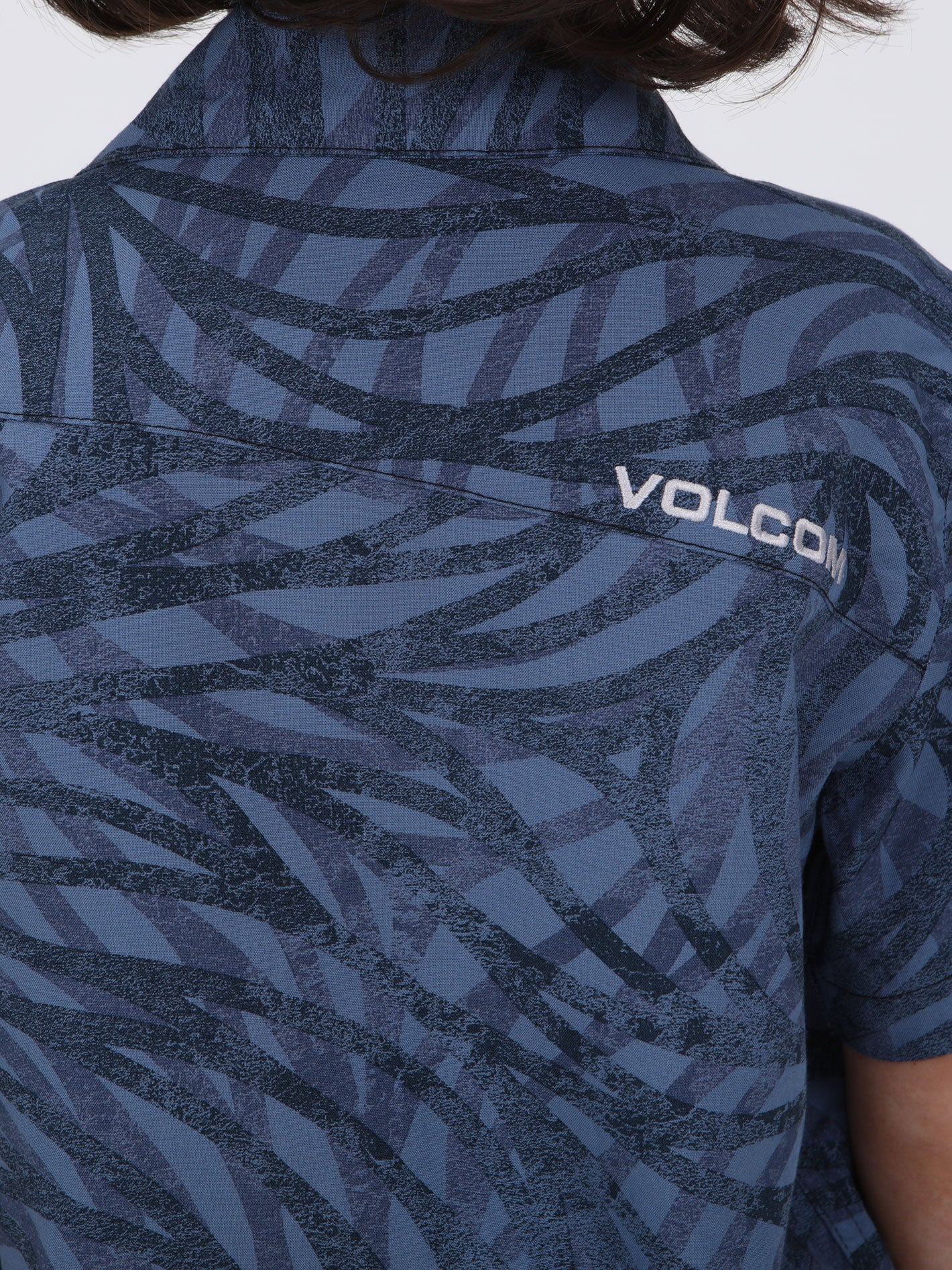 Volcom Little Boys Equal Short Sleeve  Shirt - Blueberry