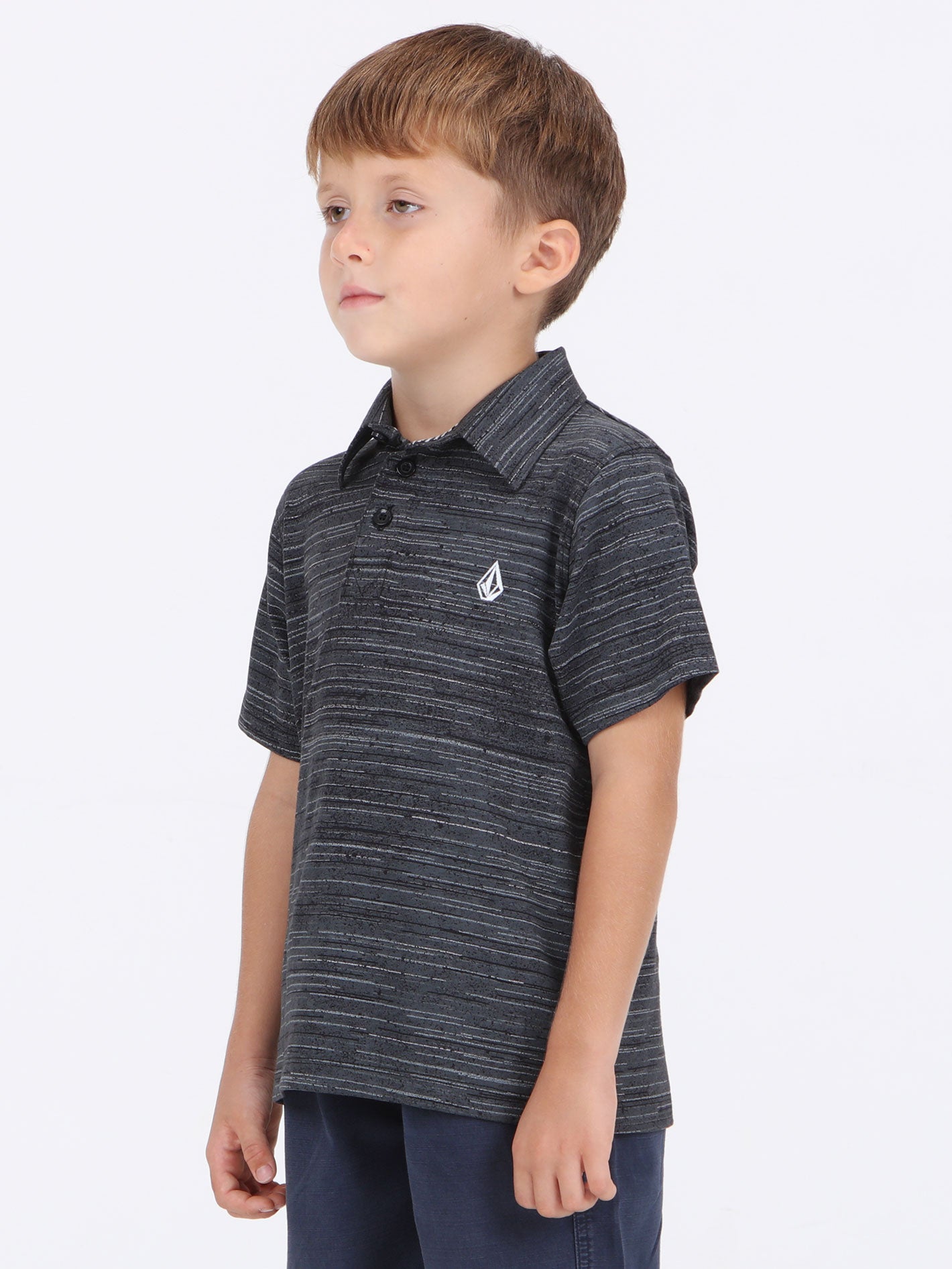 Volcom Little Boys Warp Factor Polo - Black