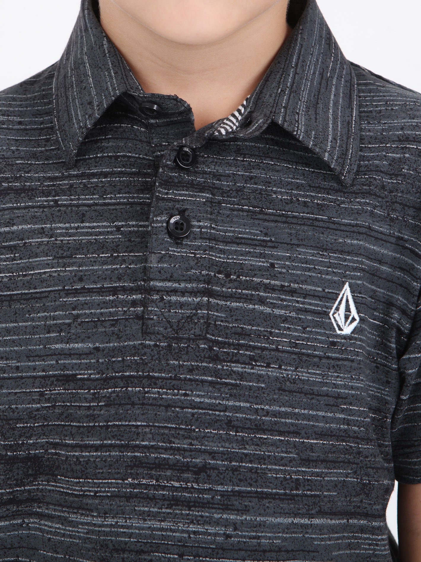 Volcom Little Boys Warp Factor Polo - Black