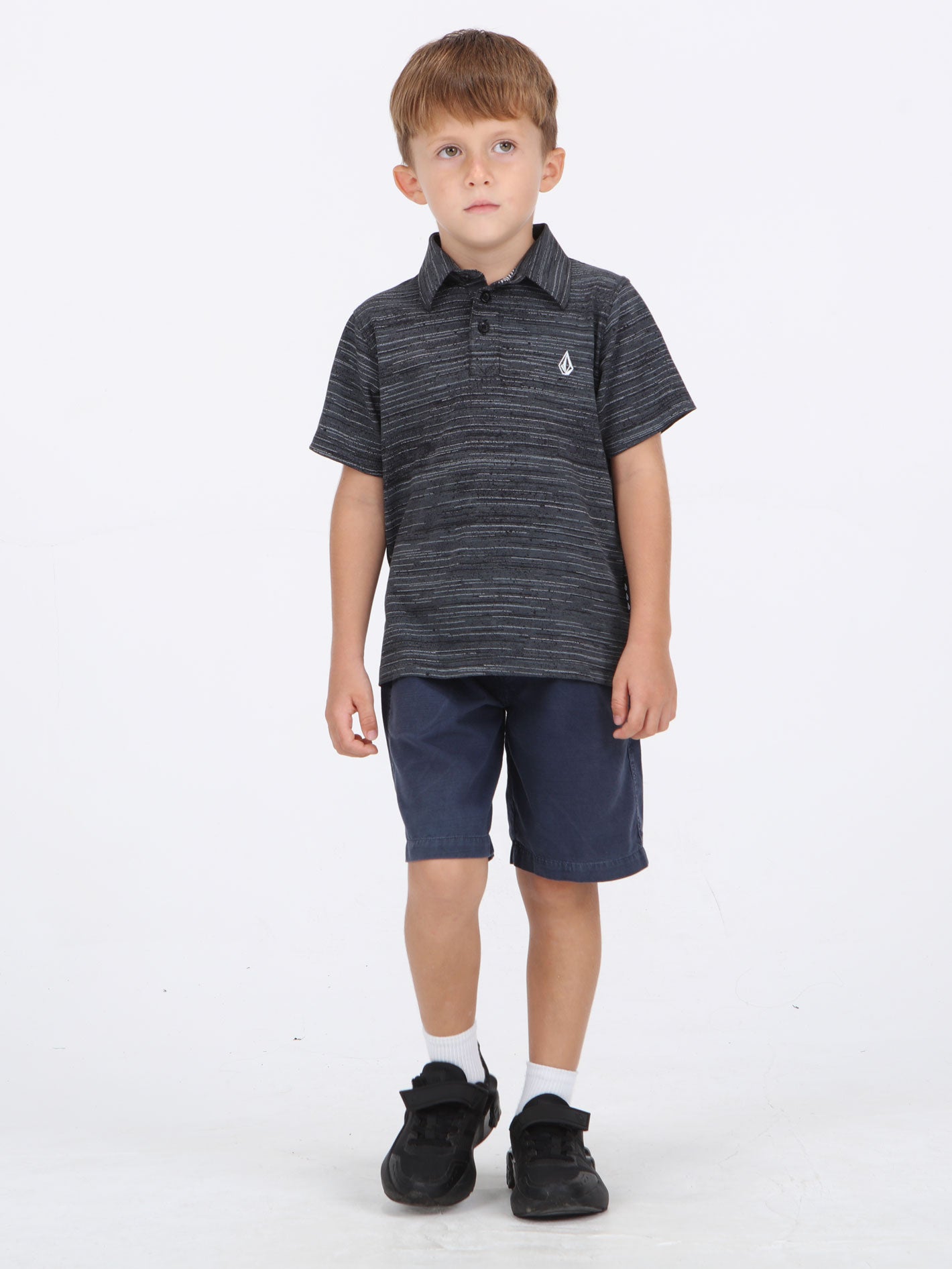 Volcom Little Boys Warp Factor Polo - Black