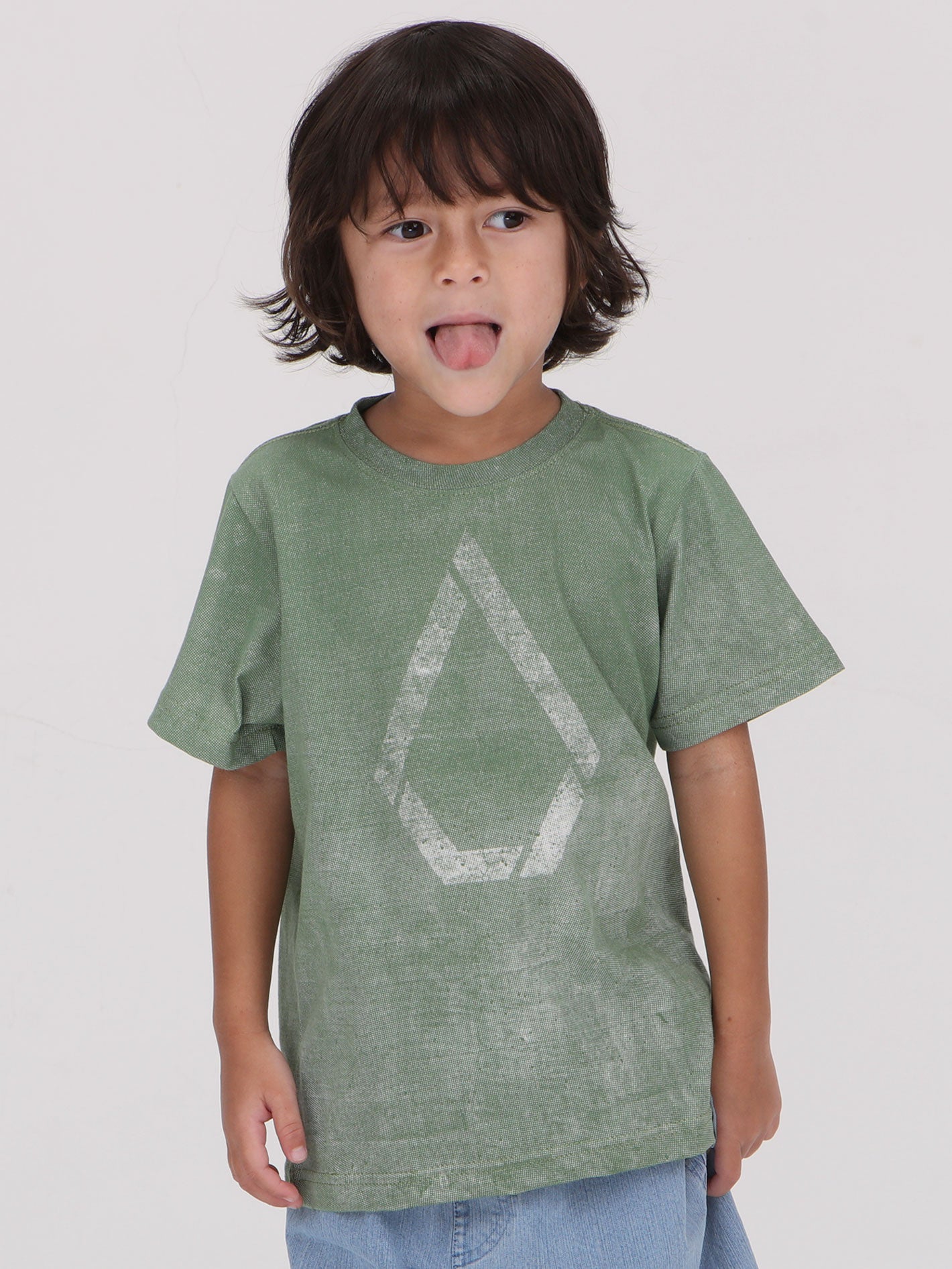 Volcom Little Boys Reznor Tee - Light Olive