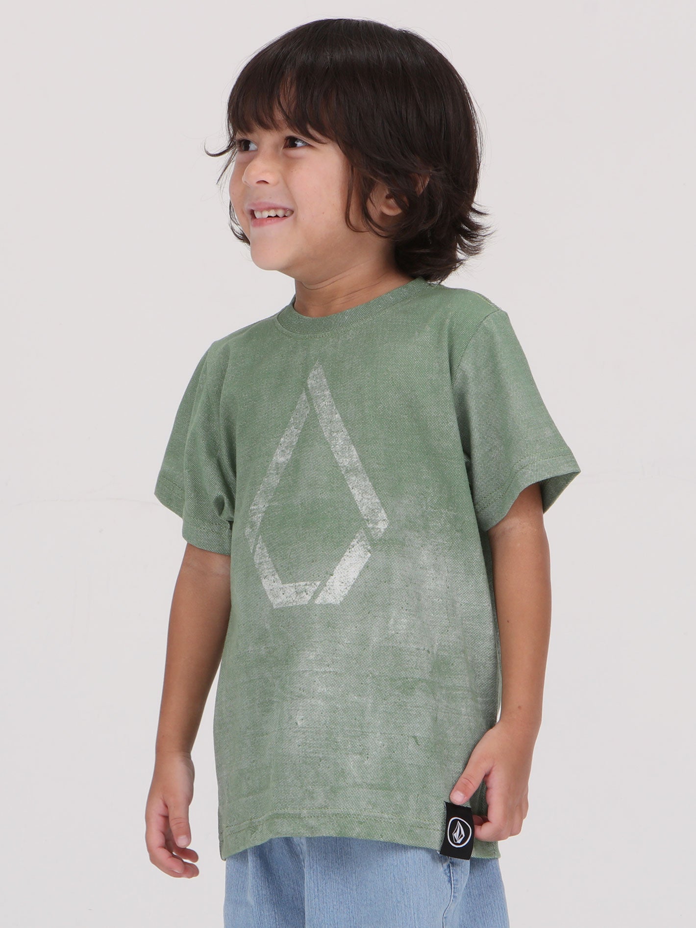 Volcom Little Boys Reznor Tee - Light Olive