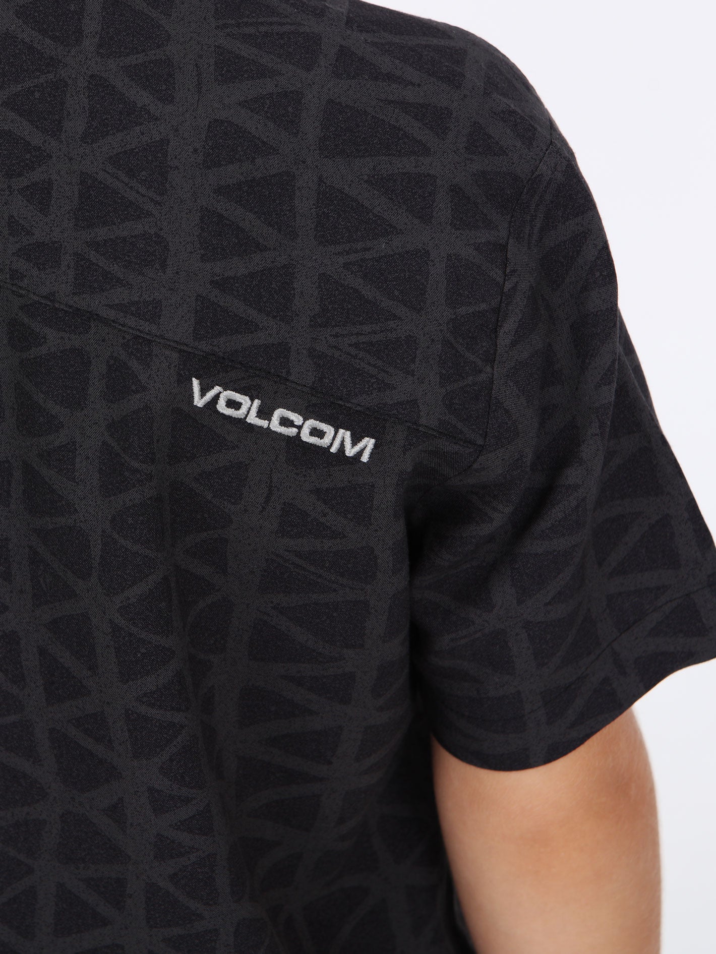 Volcom Little Boys Gibb  Short Sleeve  Shirt - Black