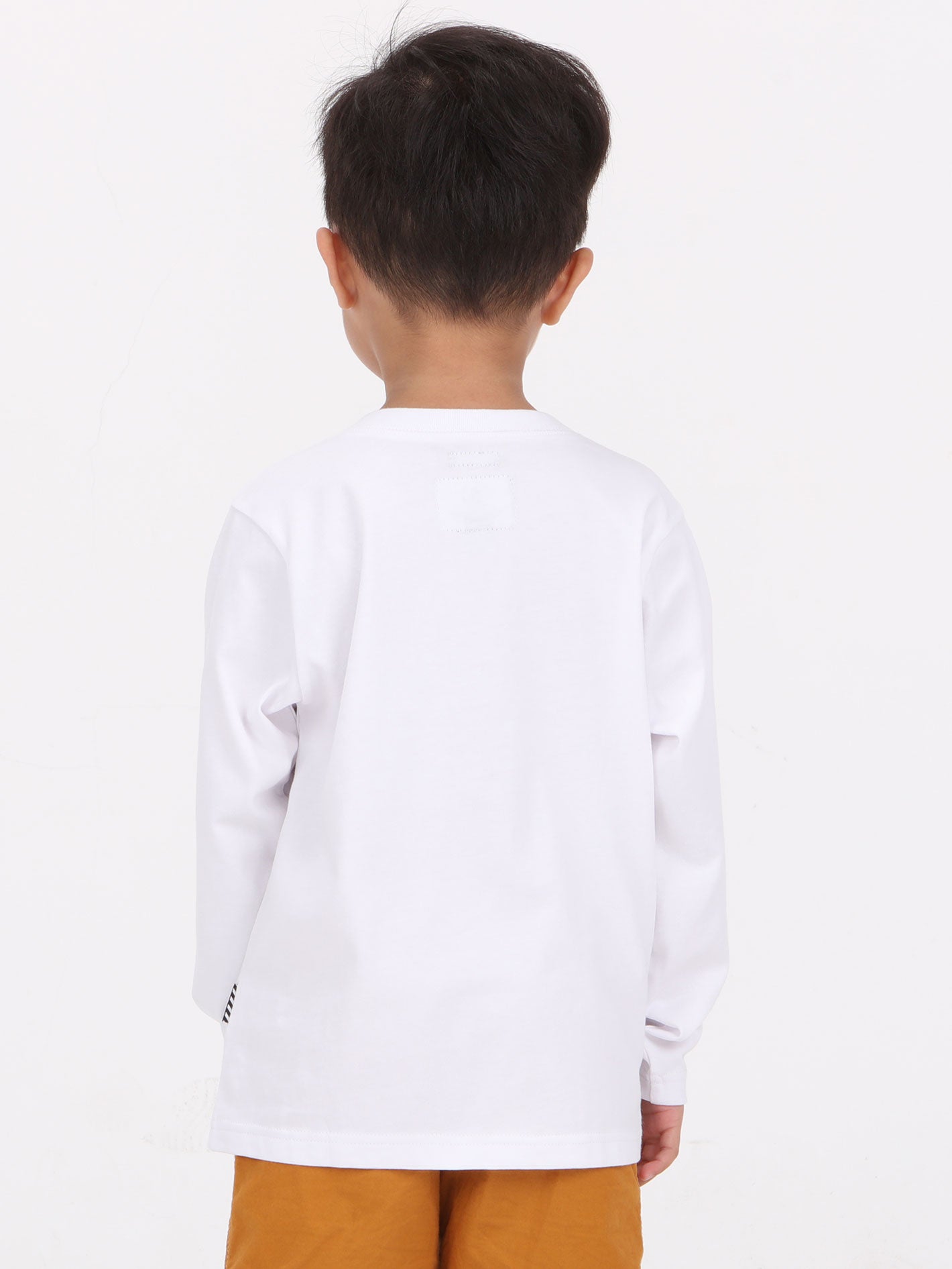 Volcom Little Boys Moulder Long Sleeve Tee Top - White