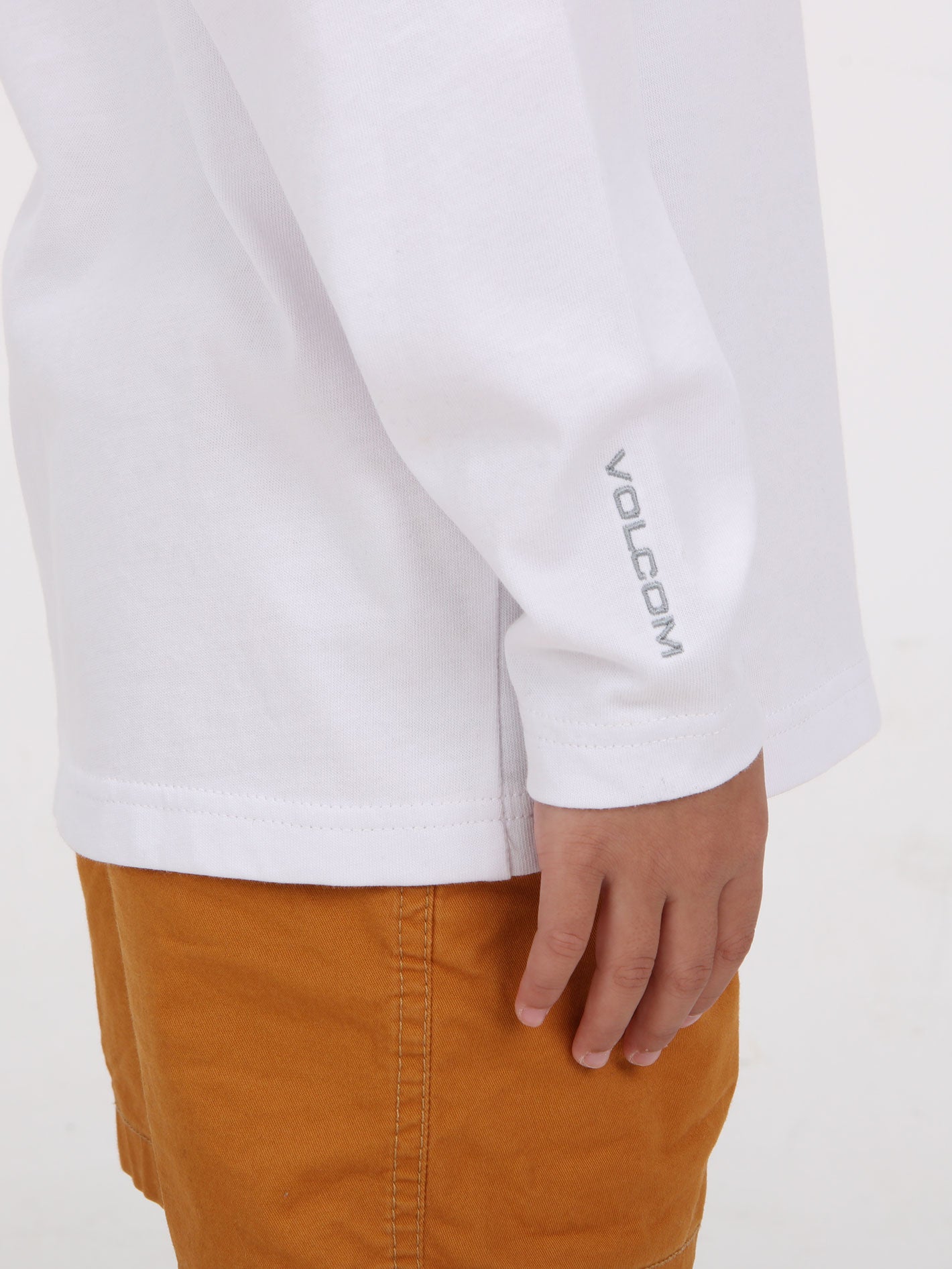 Volcom Little Boys Moulder Long Sleeve Tee Top - White