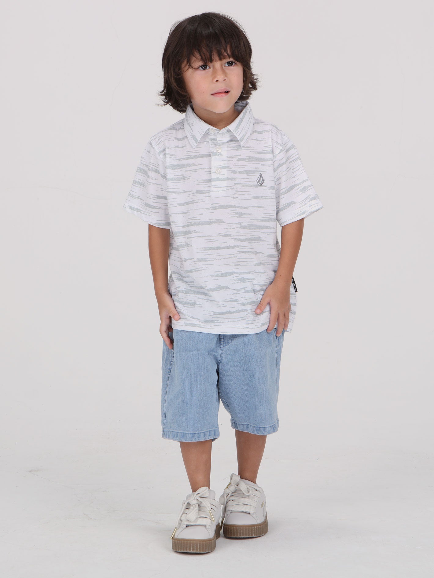 Volcom Little Boys Vinnie Polo - White