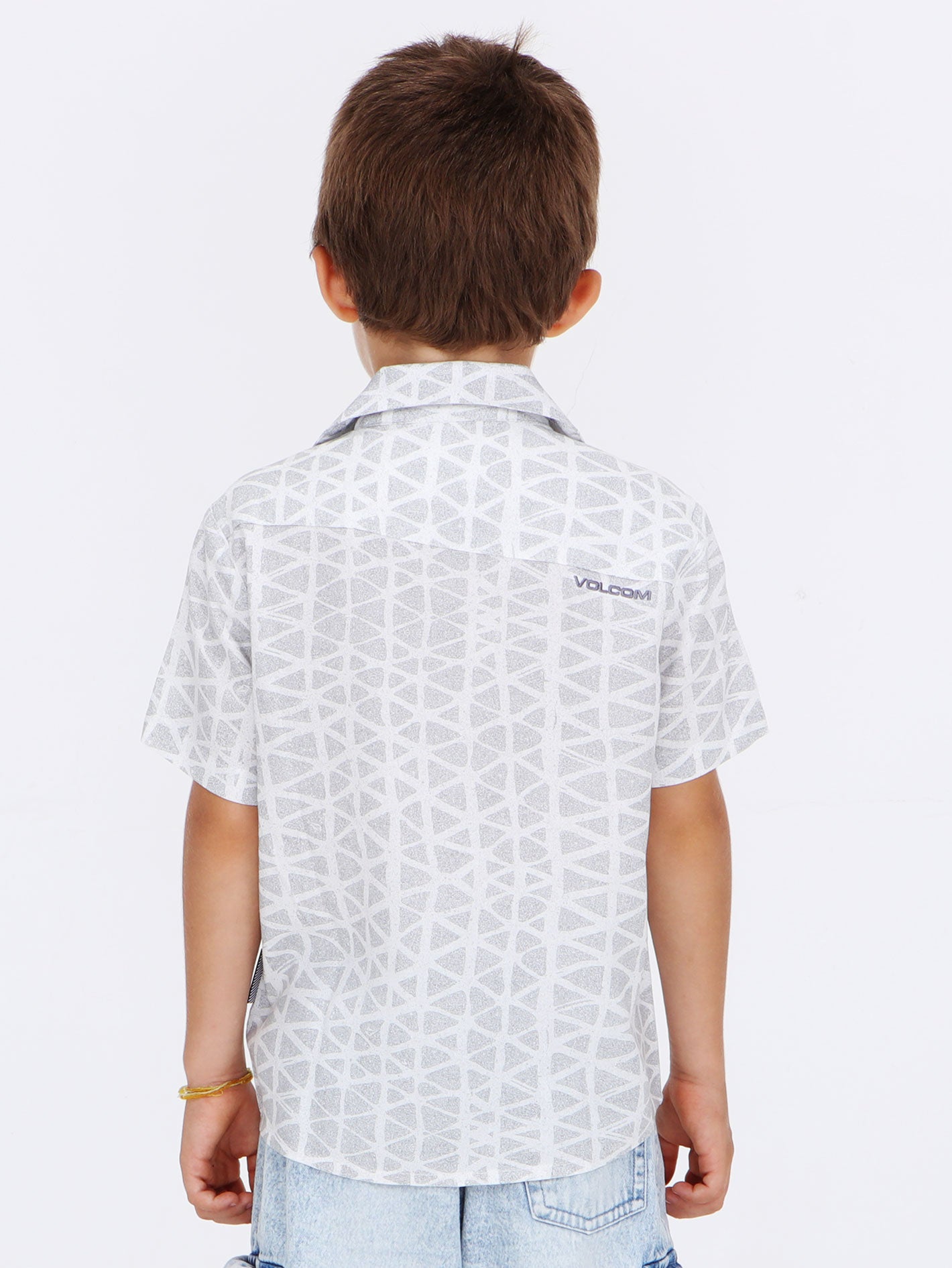 Volcom Little Boys Gibb Short Sleeve  Shirt - White
