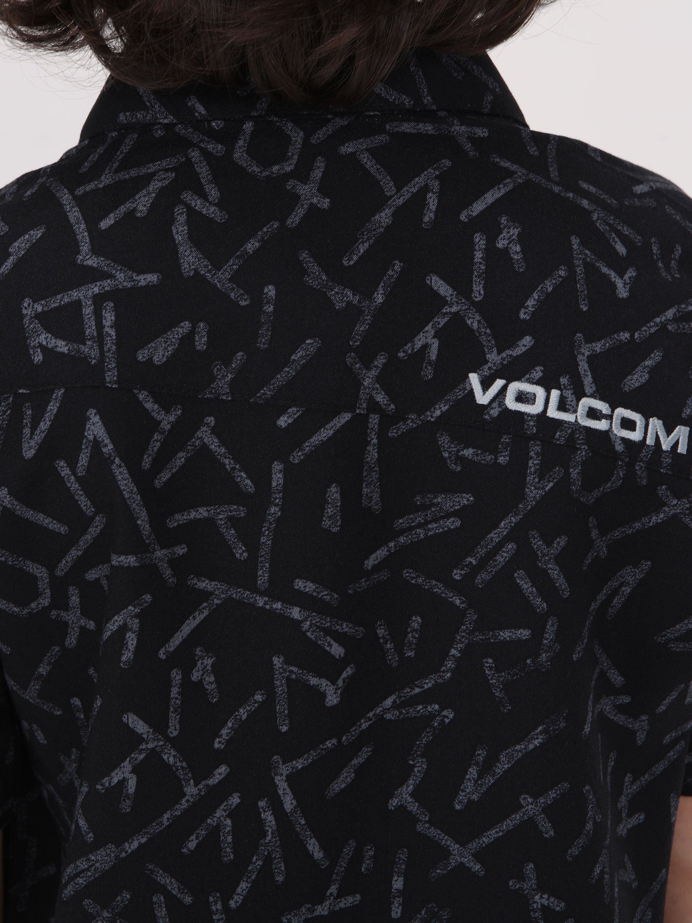 Volcom Little Boys Gusto Short Sleeve  Shirt - Black