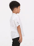 Little Boys Bishop Short Sleeve  Shirt - White