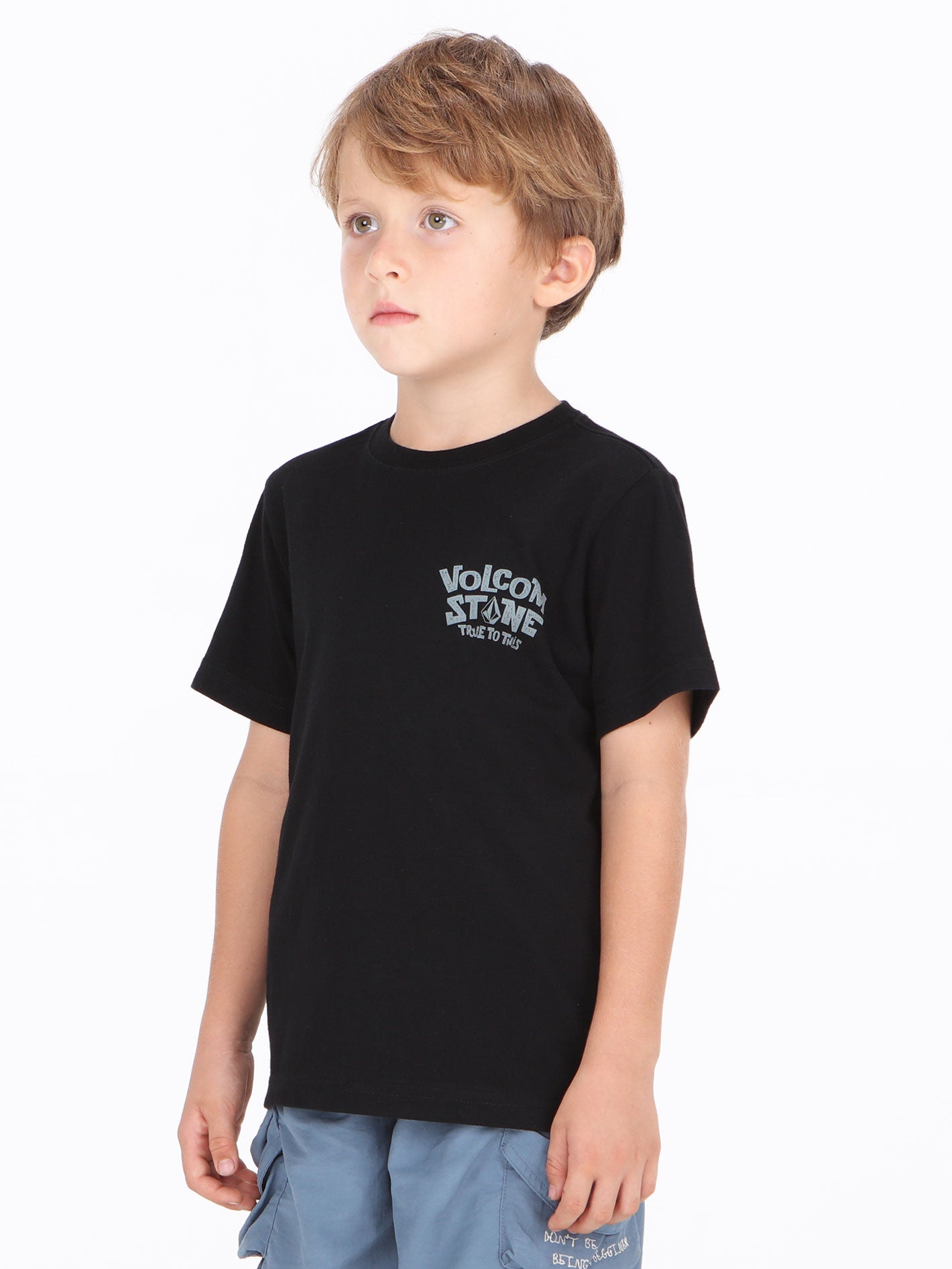 Volcom Little Boys Stoner Rock  Tee - Black