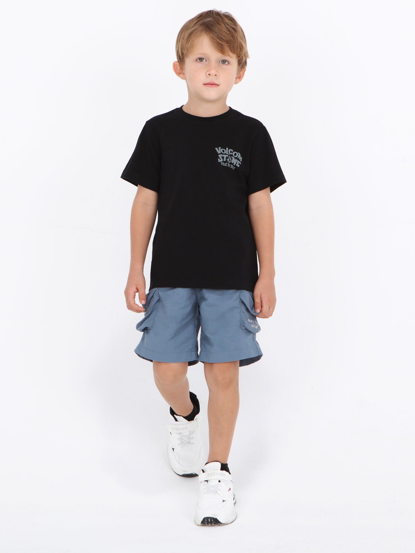 Volcom Little Boys Stoner Rock  Tee - Black