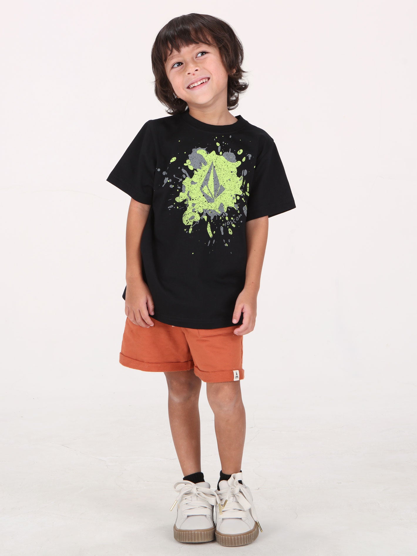 Volcom Little Boys Splash Stone Tee - Black