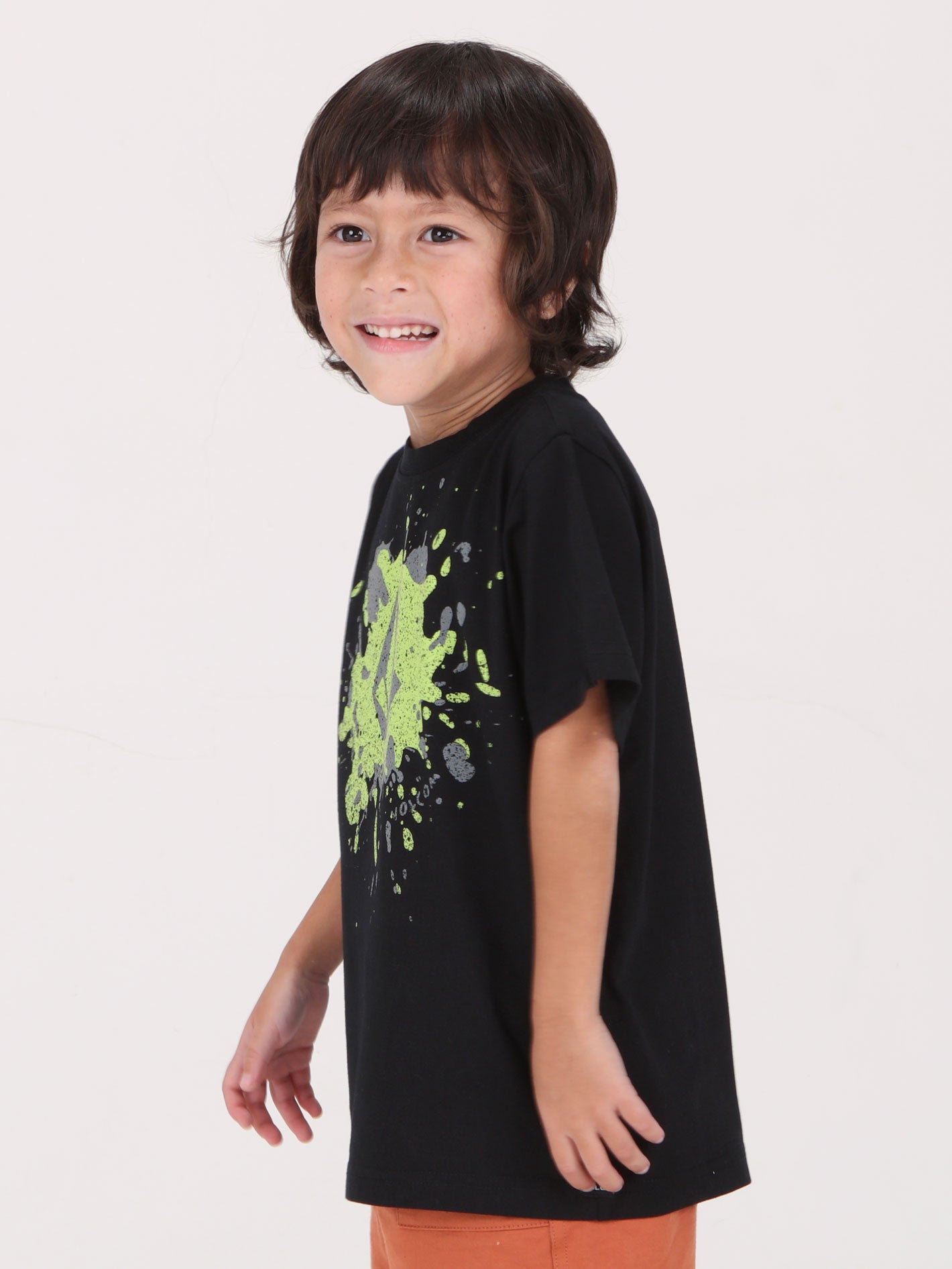 Volcom Little Boys Splash Stone Tee - Black