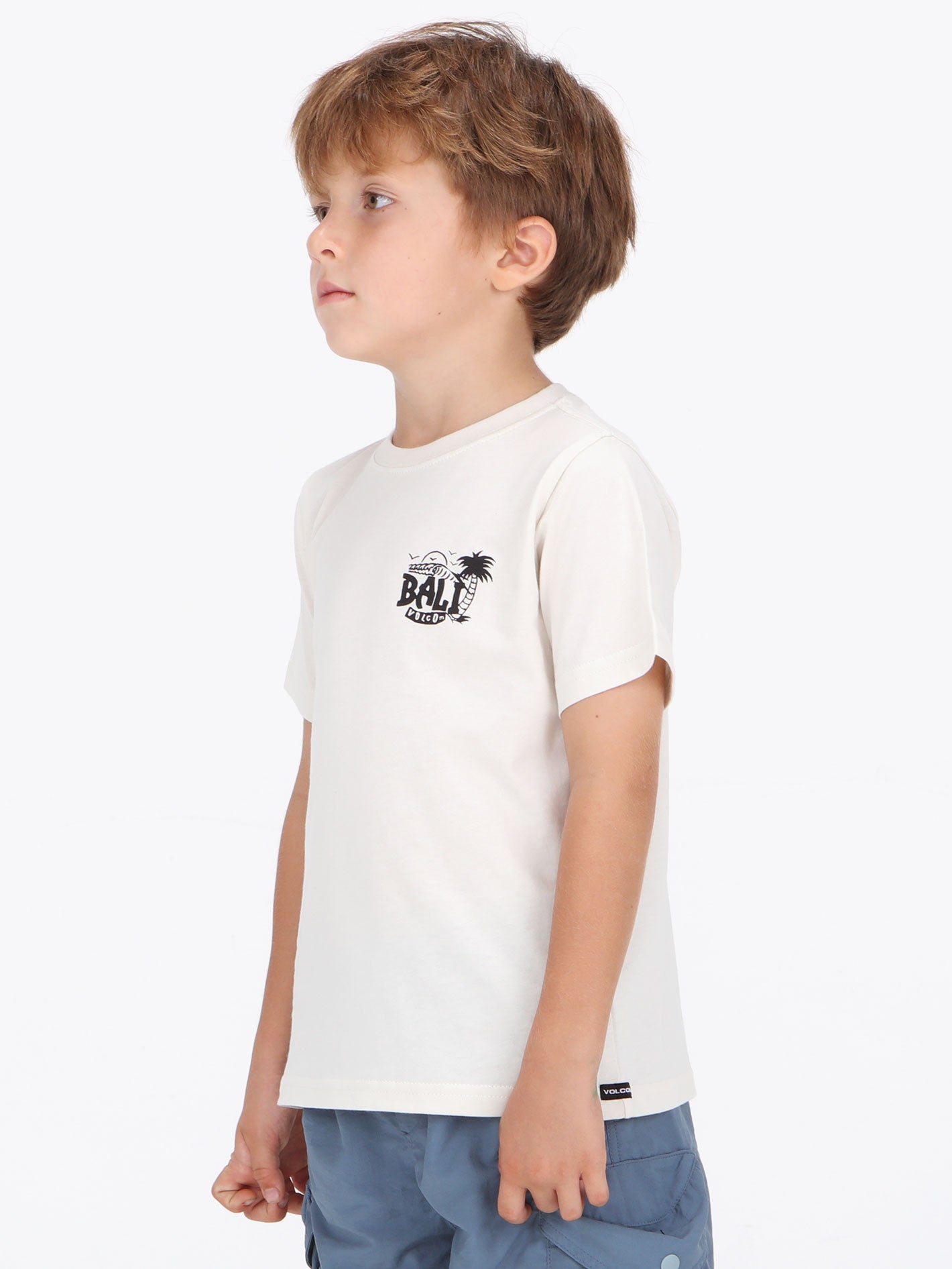 Volcom Little Boys Bali Love Drop Tee - Cream