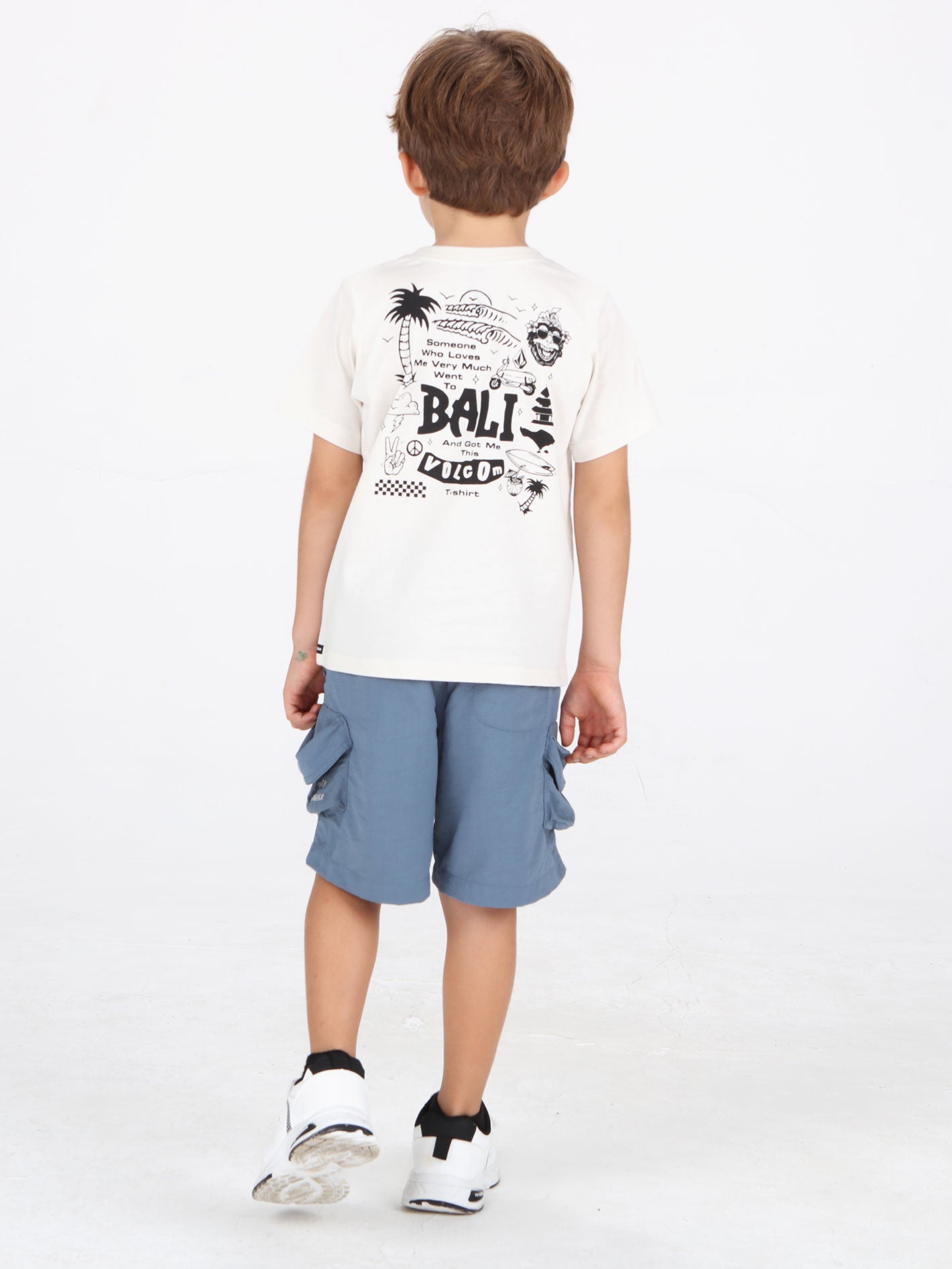 Volcom Little Boys Bali Love Drop Tee - Cream