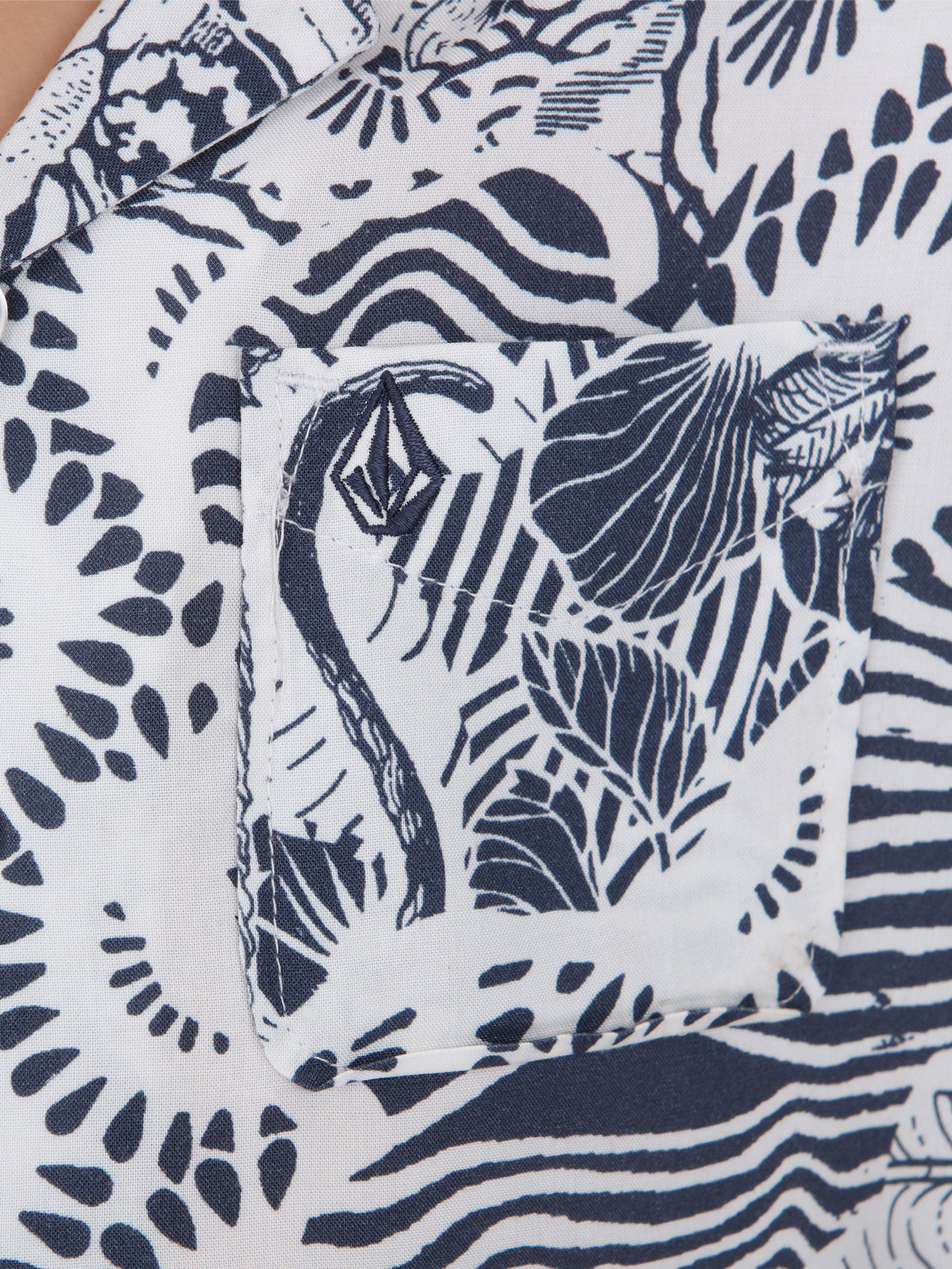 Volcom Little Boys Bali Collage Shirt - Blue Mirage