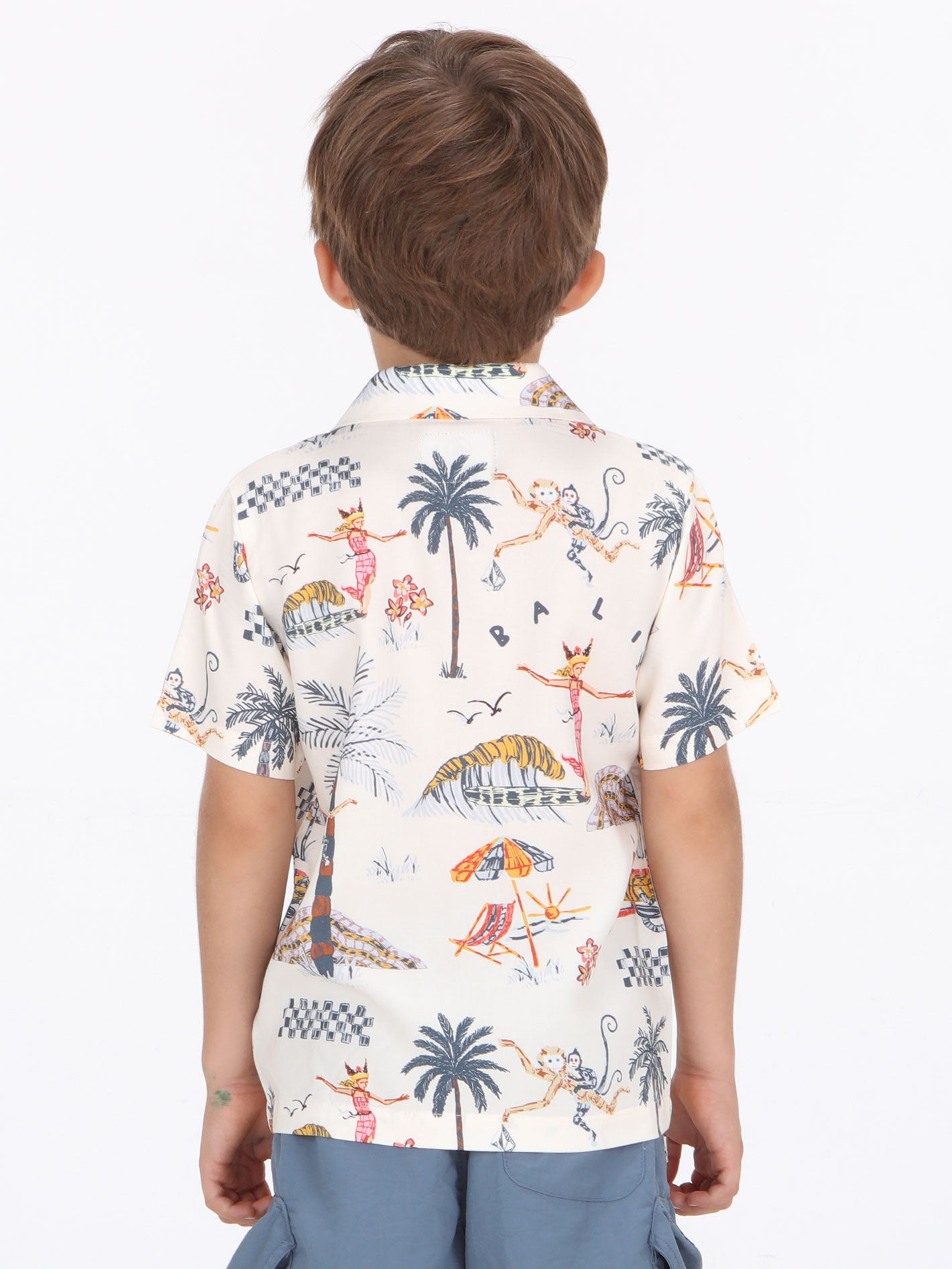 Volcom Little Boys Sunset Swingers Shirt - Natural