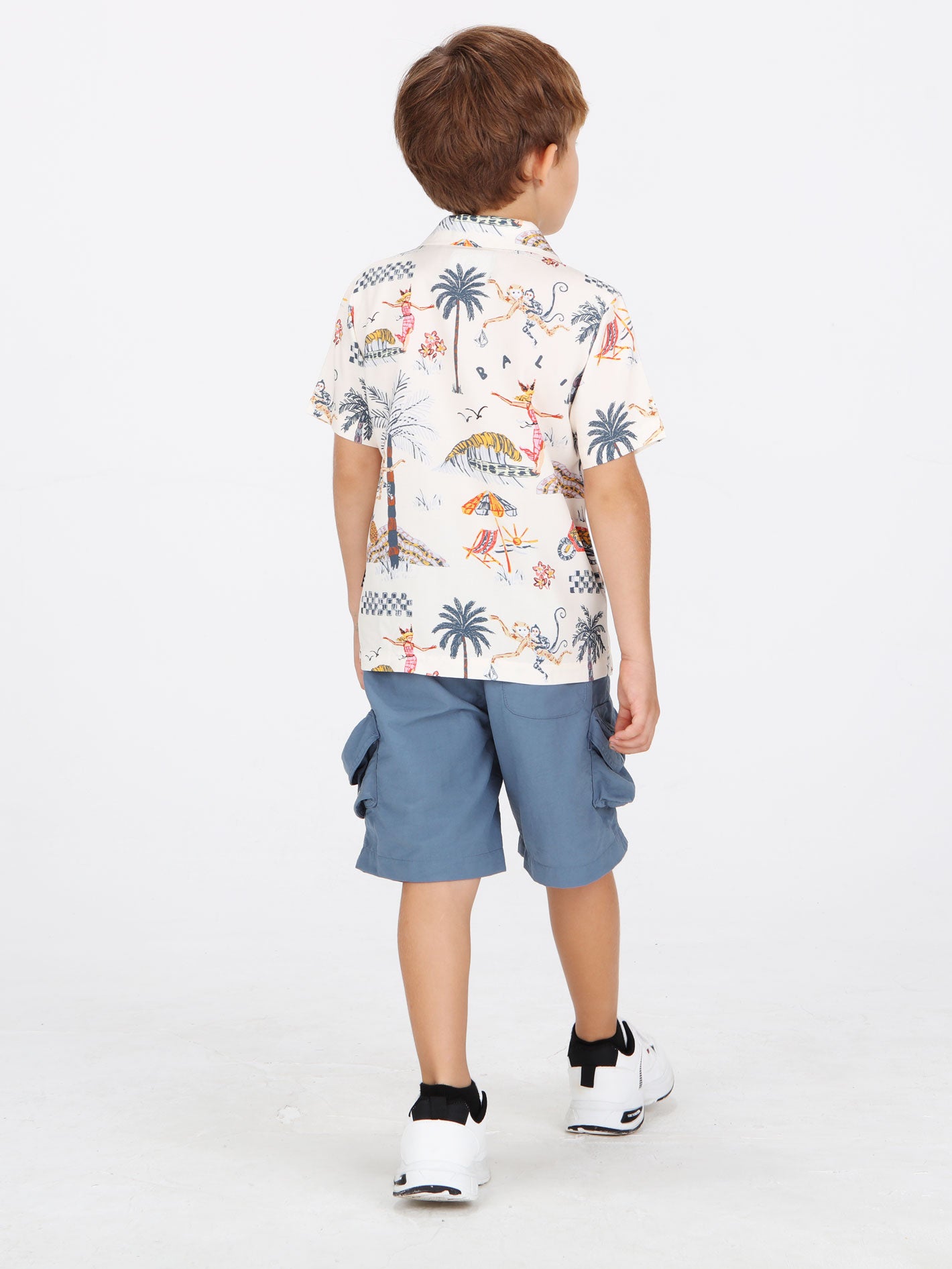 Volcom Little Boys Sunset Swingers Shirt - Natural