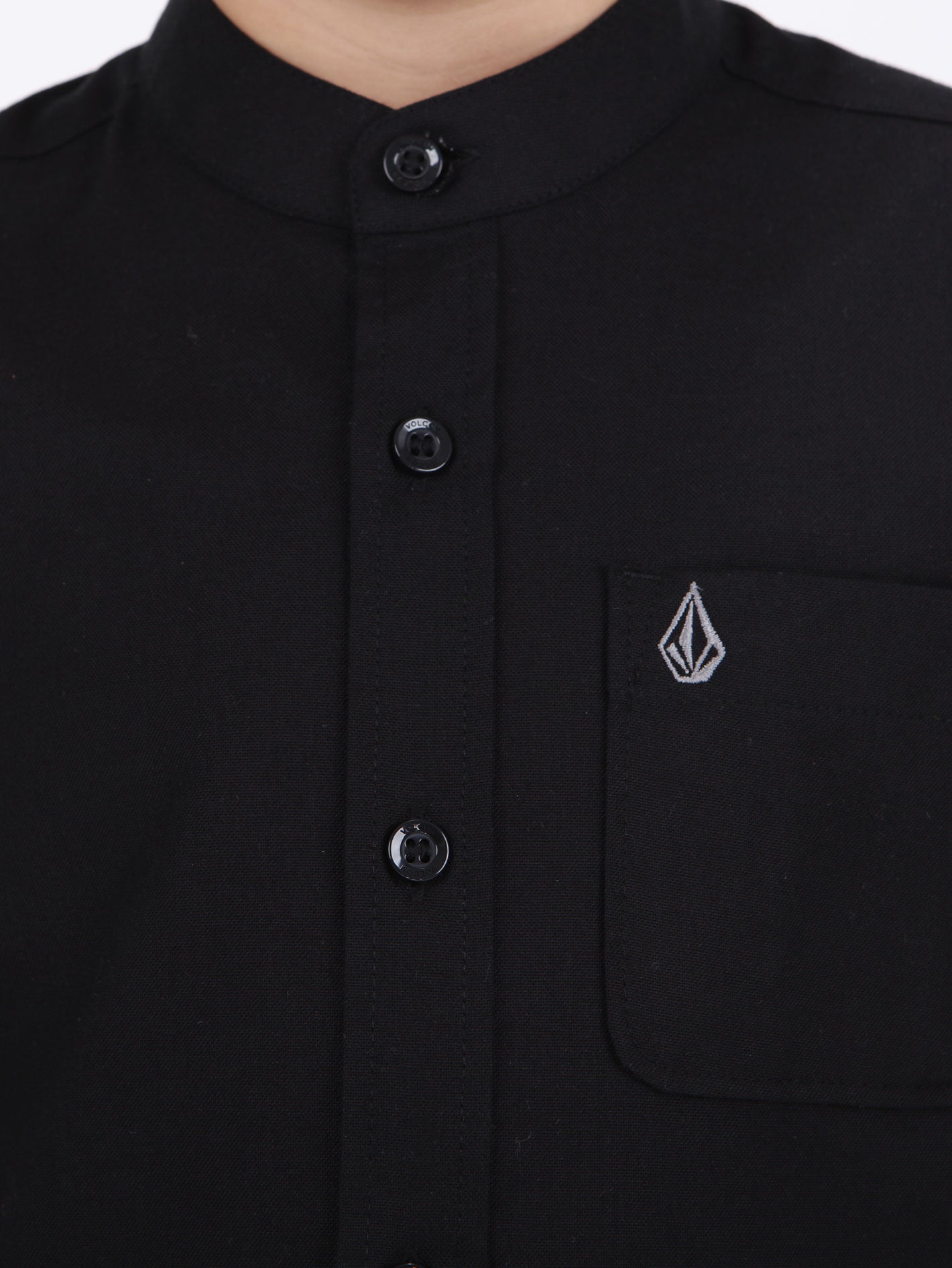 Volcom Little Boys Grover Short Sleeve  Shirt - Black