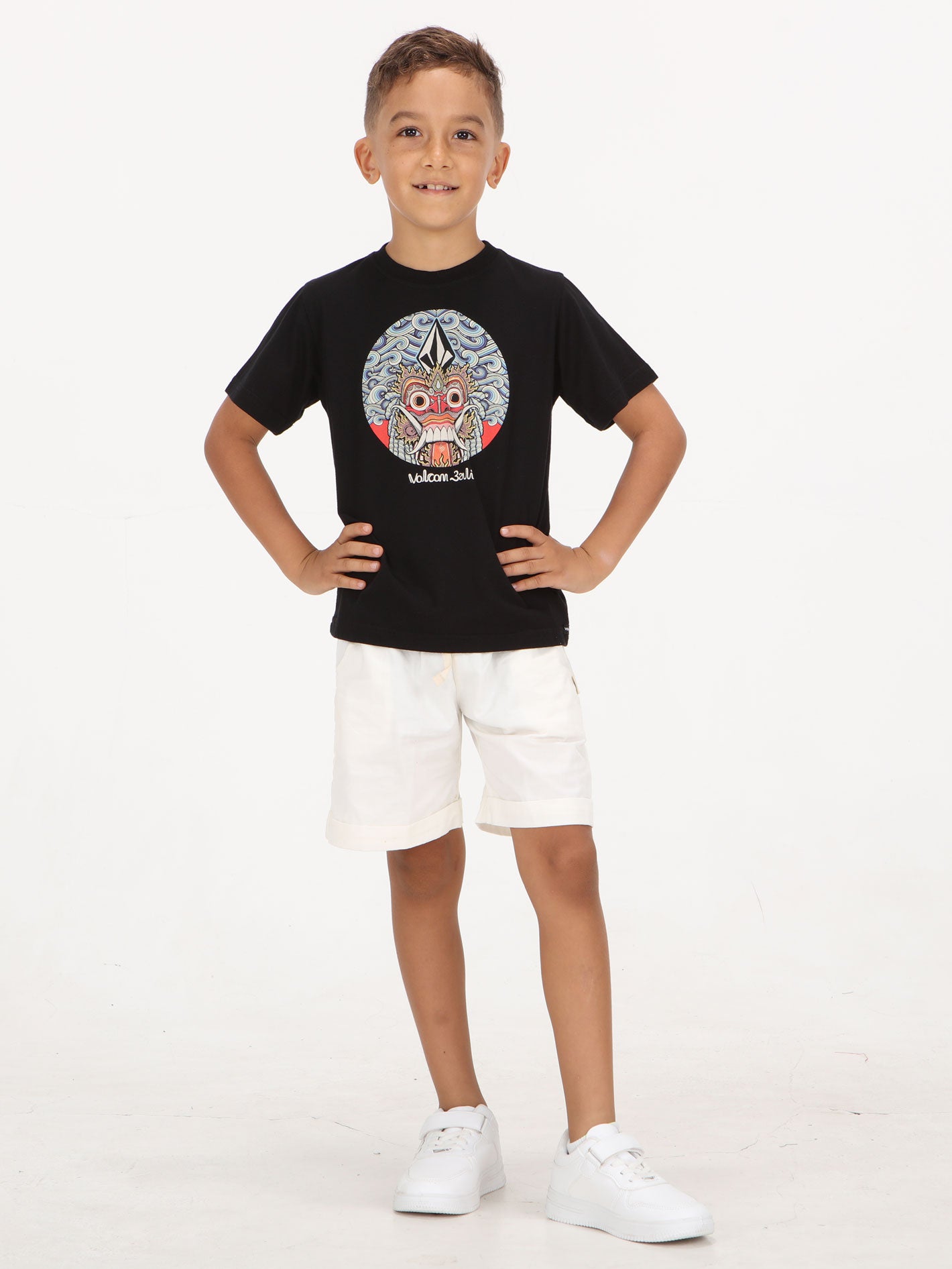 Volcom Little Boys Rangda Tee - Black